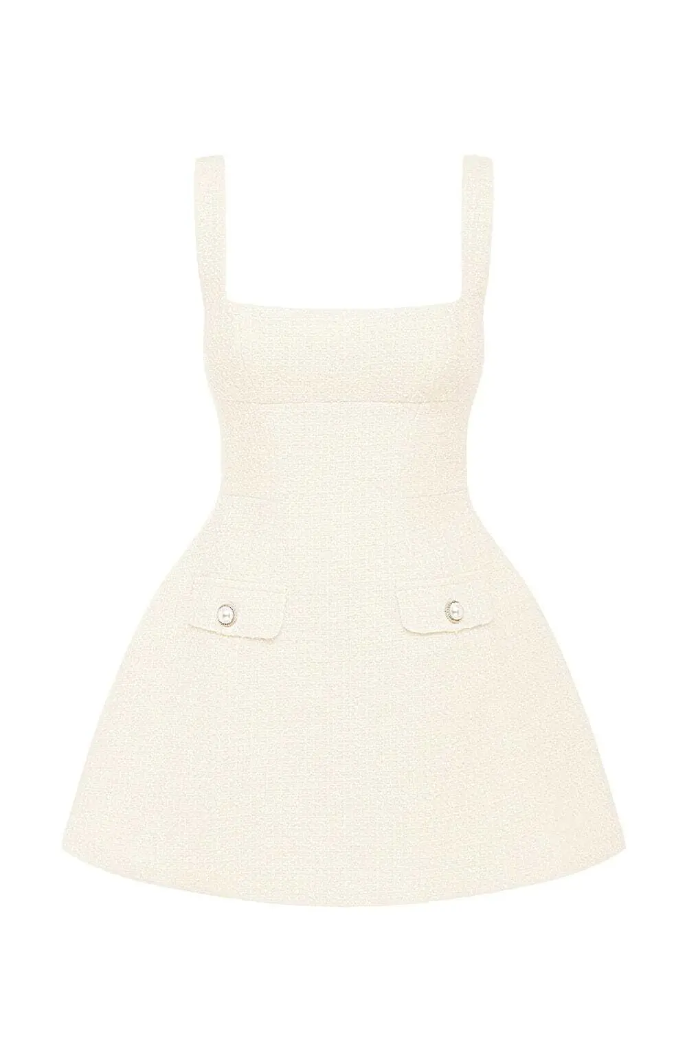 Bessie Mini Dress - Ivory - Image 8