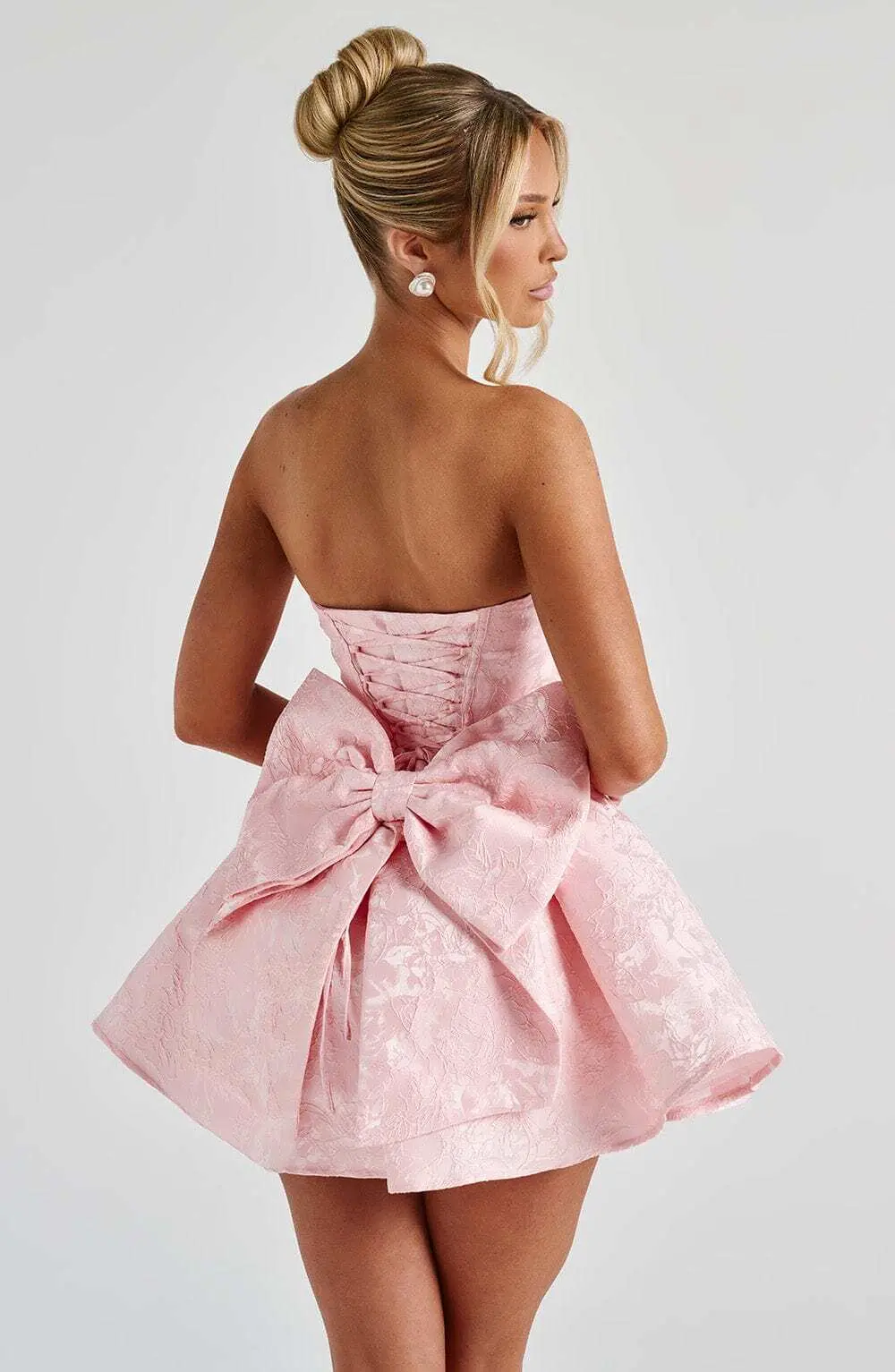 Salome Mini Dress - Blush - Image 7