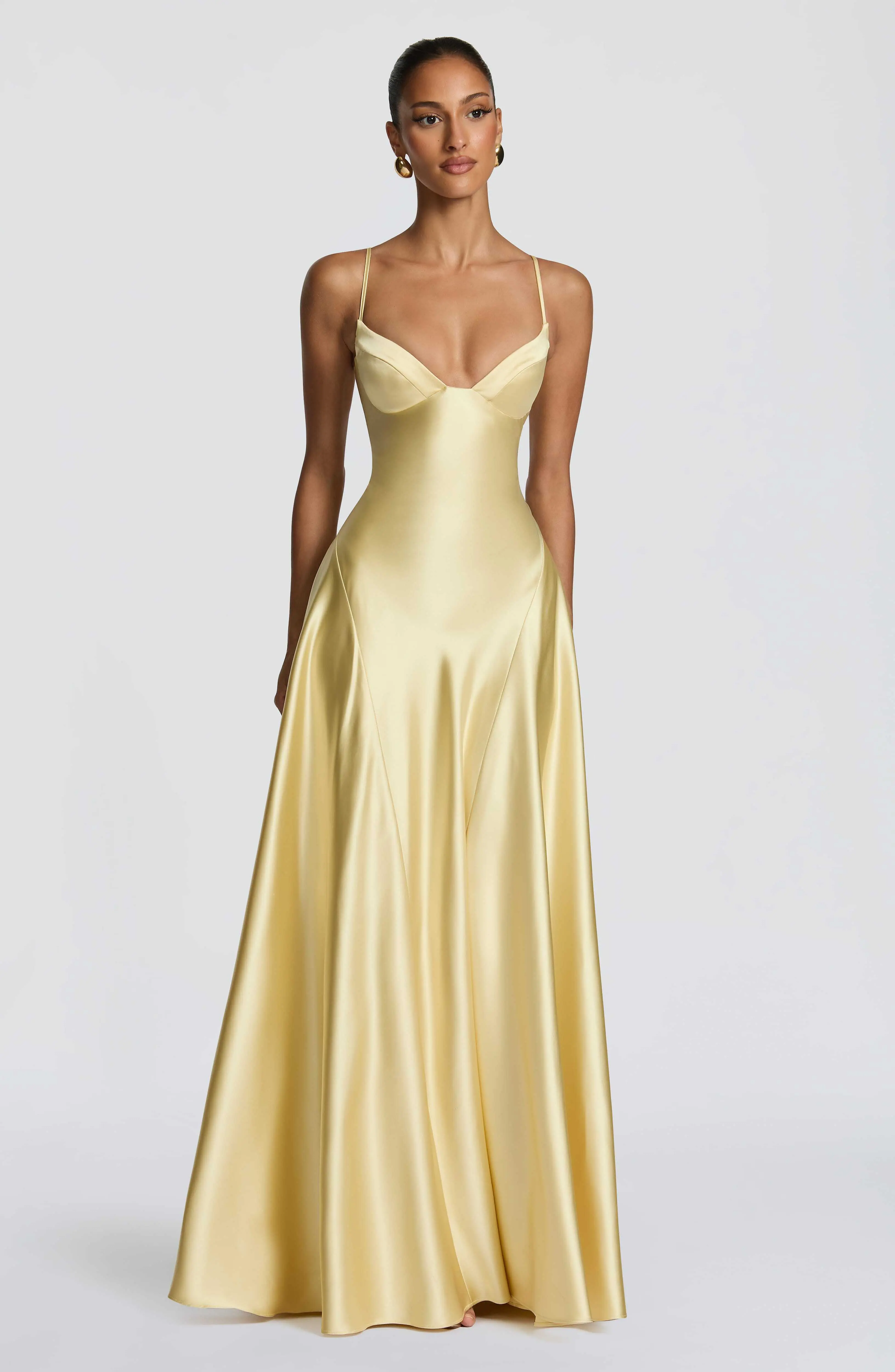 Asterin Maxi Dress - Lemon - Image 5