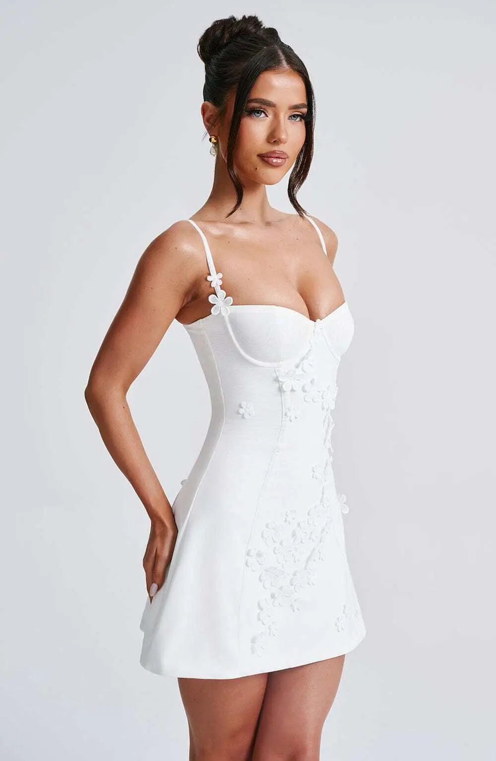 Dalary Mini Dress - Ivory - Image 9
