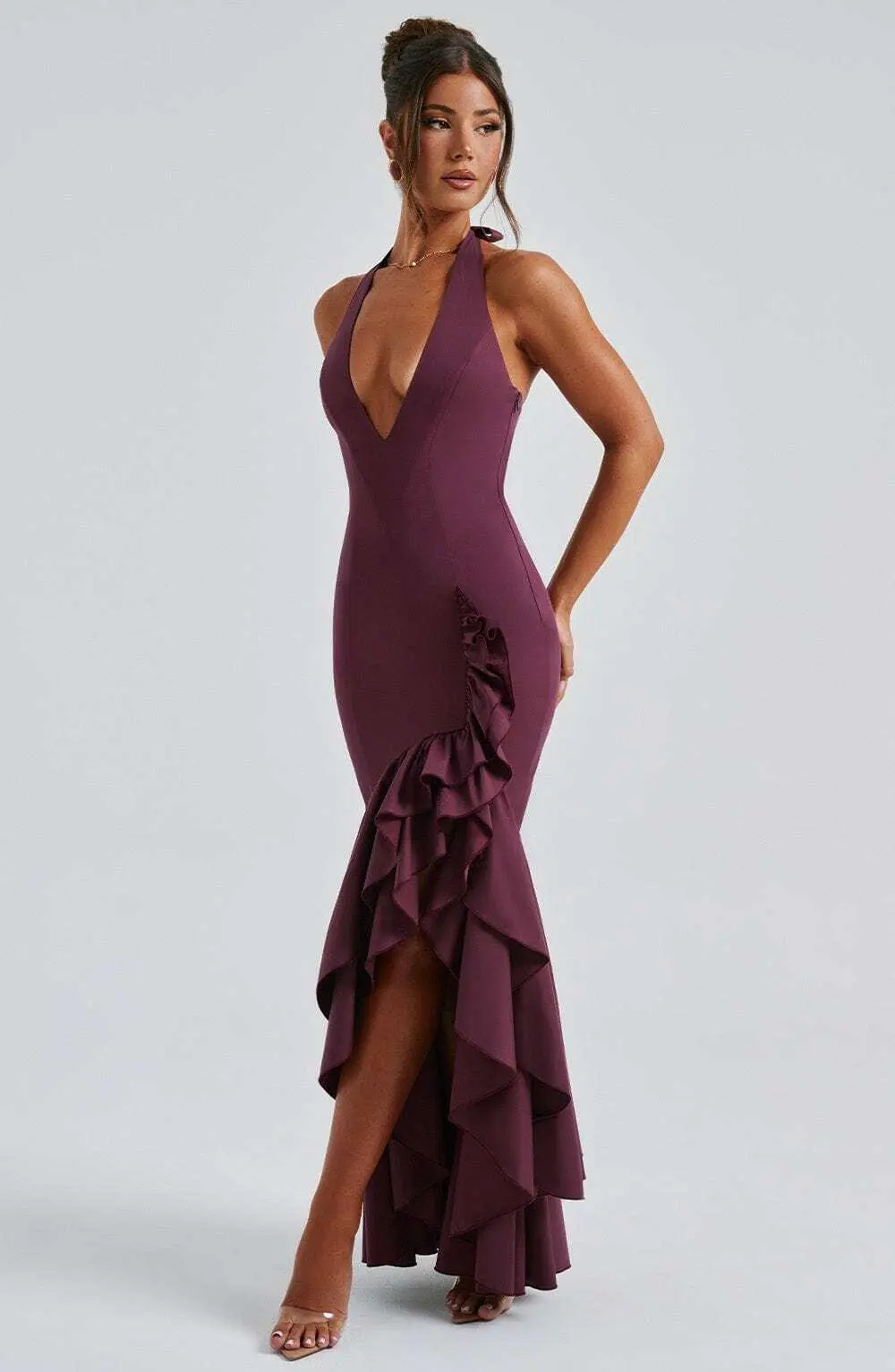 Veronique Maxi Dress - Cherry Lacquer - Image 7
