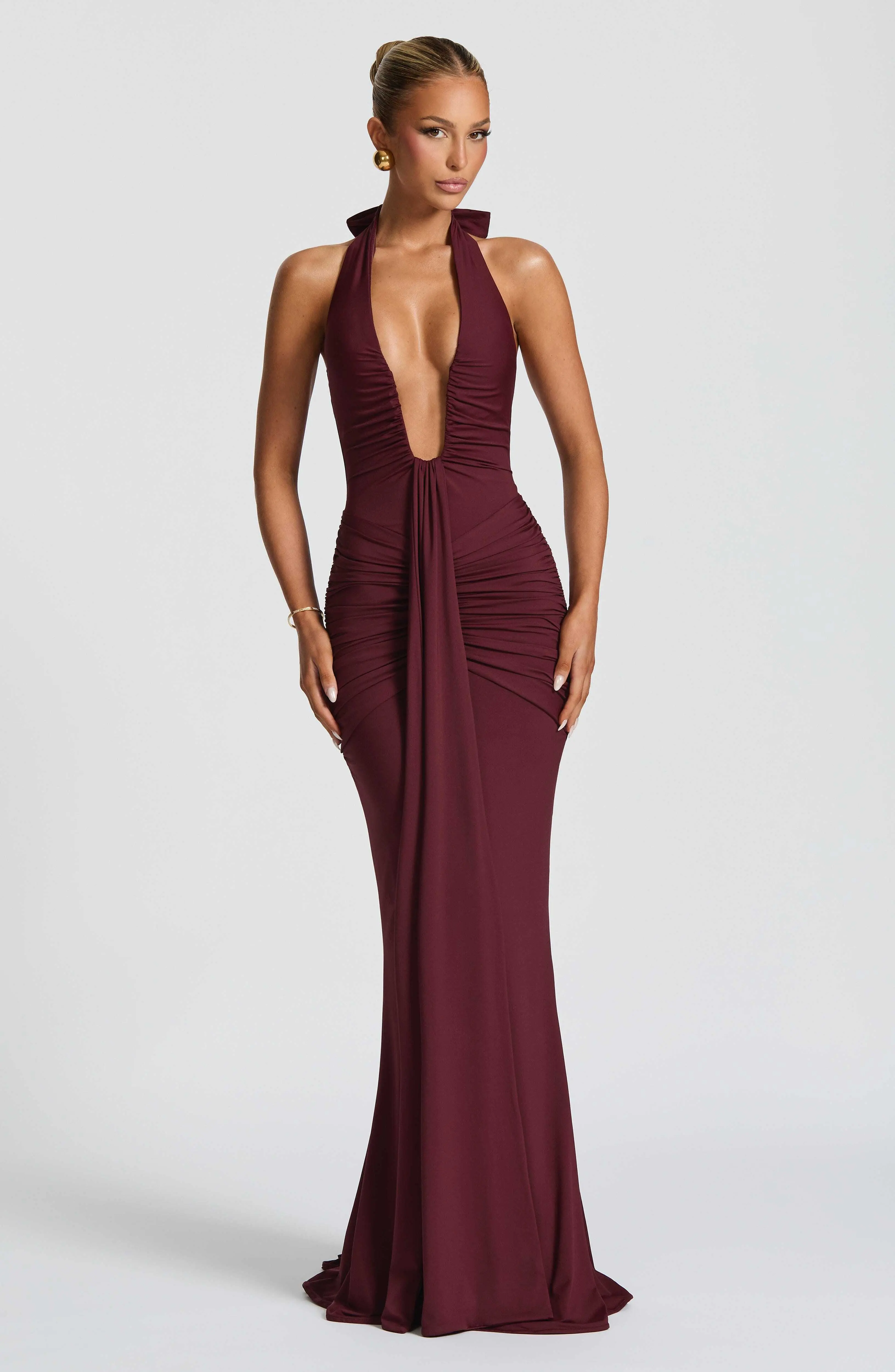 Rosetta Maxi Dress - Cherry Lacquer - Image 2