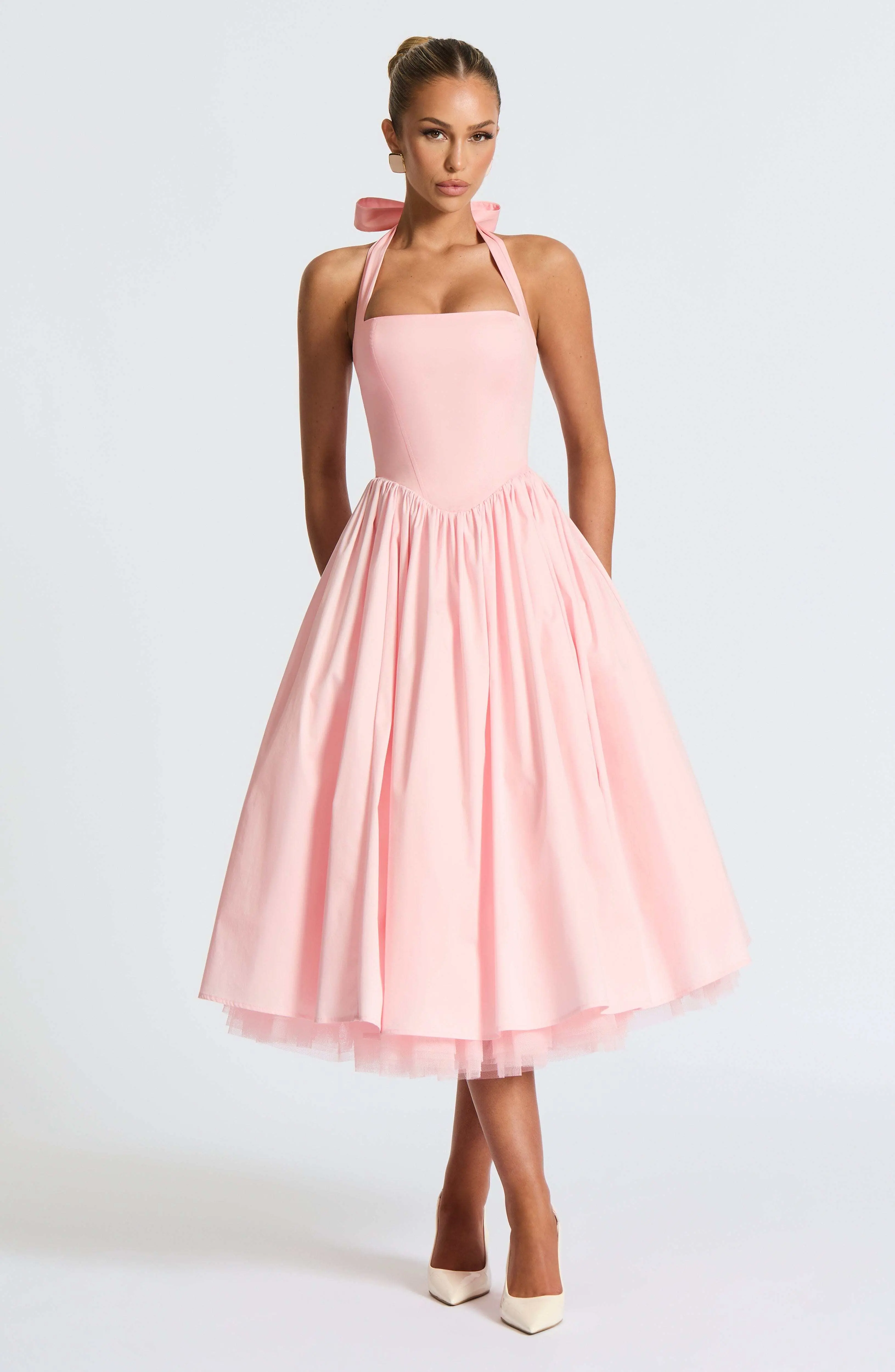 Cressida Midi Dress - Blush - Image 9