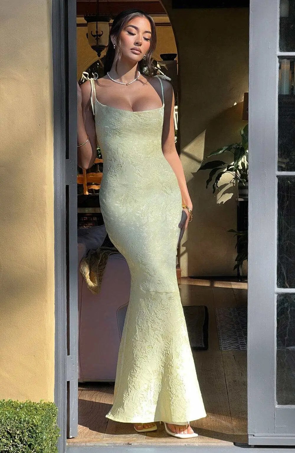 Whitney Maxi Dress - Lemon - Image 10