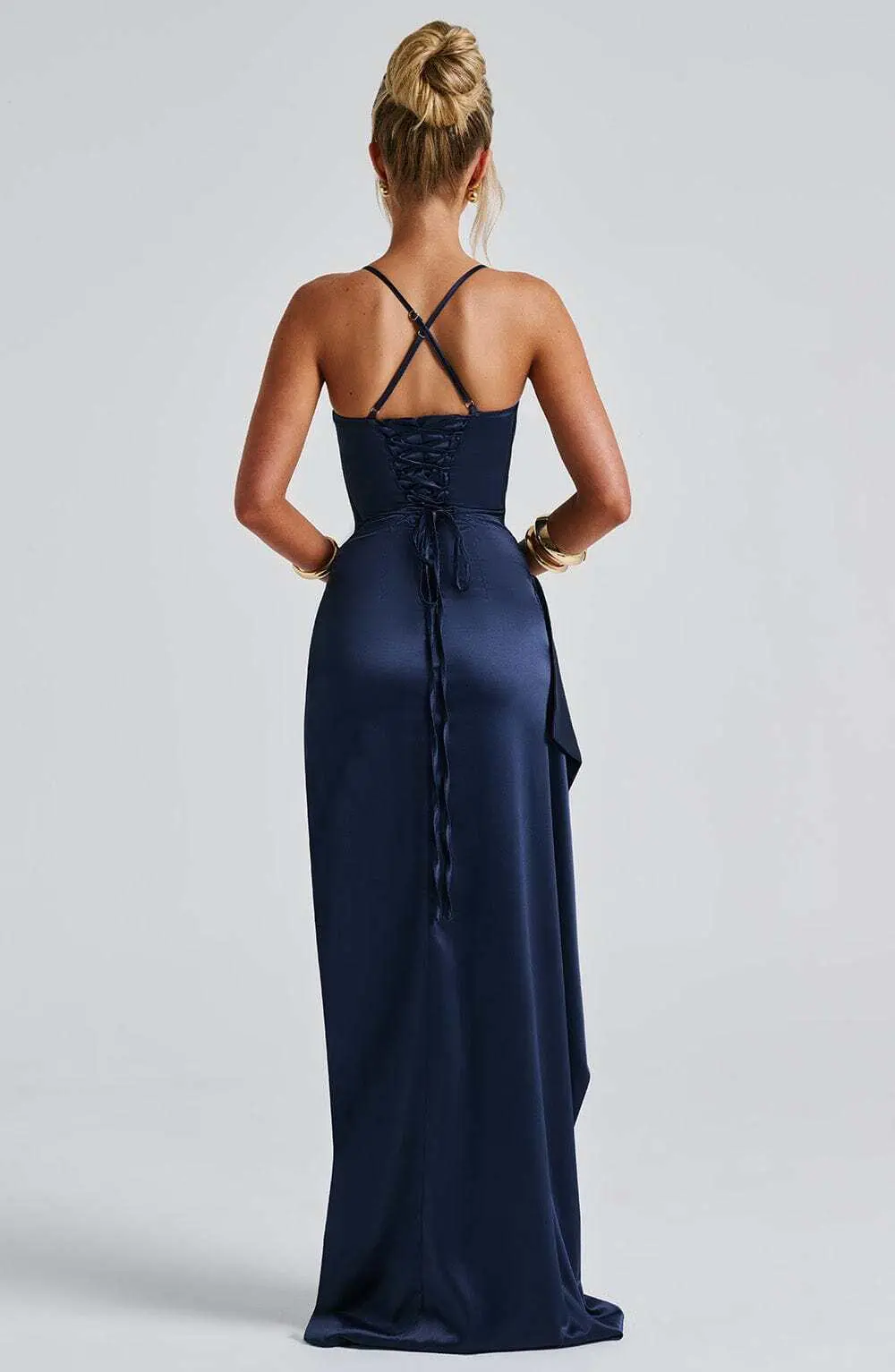 Helen Maxi Dress - Navy - Image 4