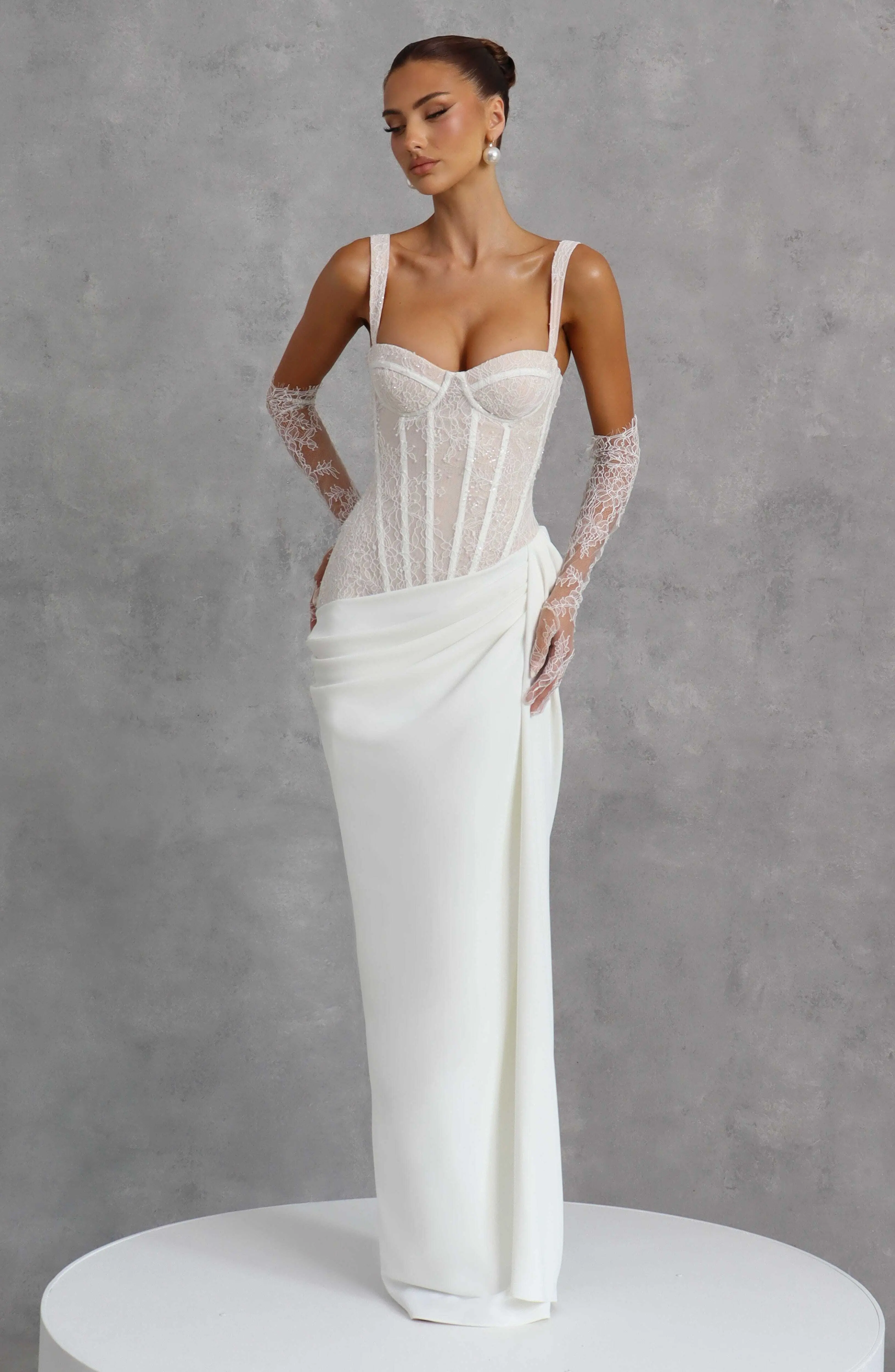 Seren Maxi Dress - Ivory - Image 9