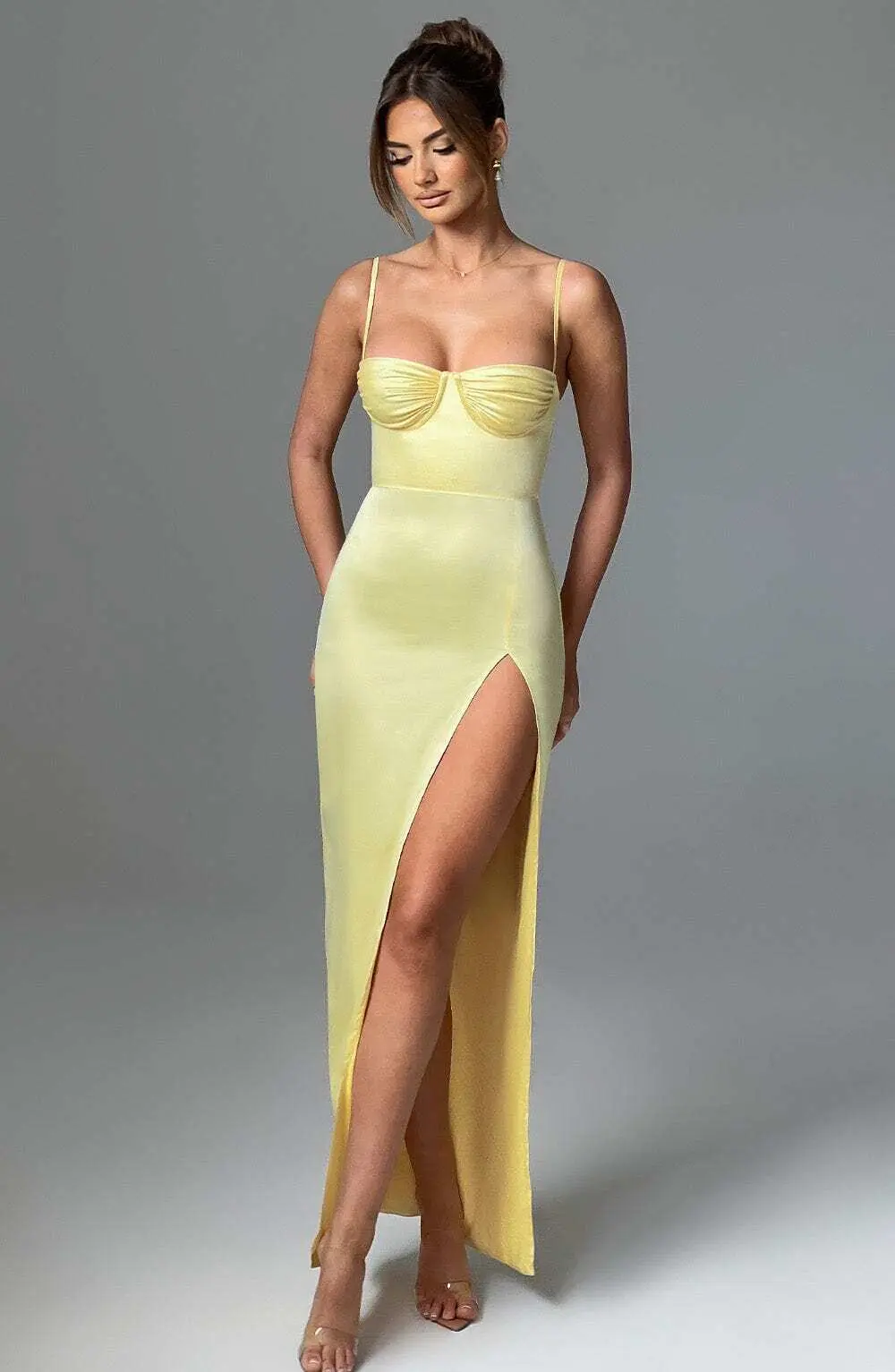 Alora Maxi Dress - Lemon - Image 4