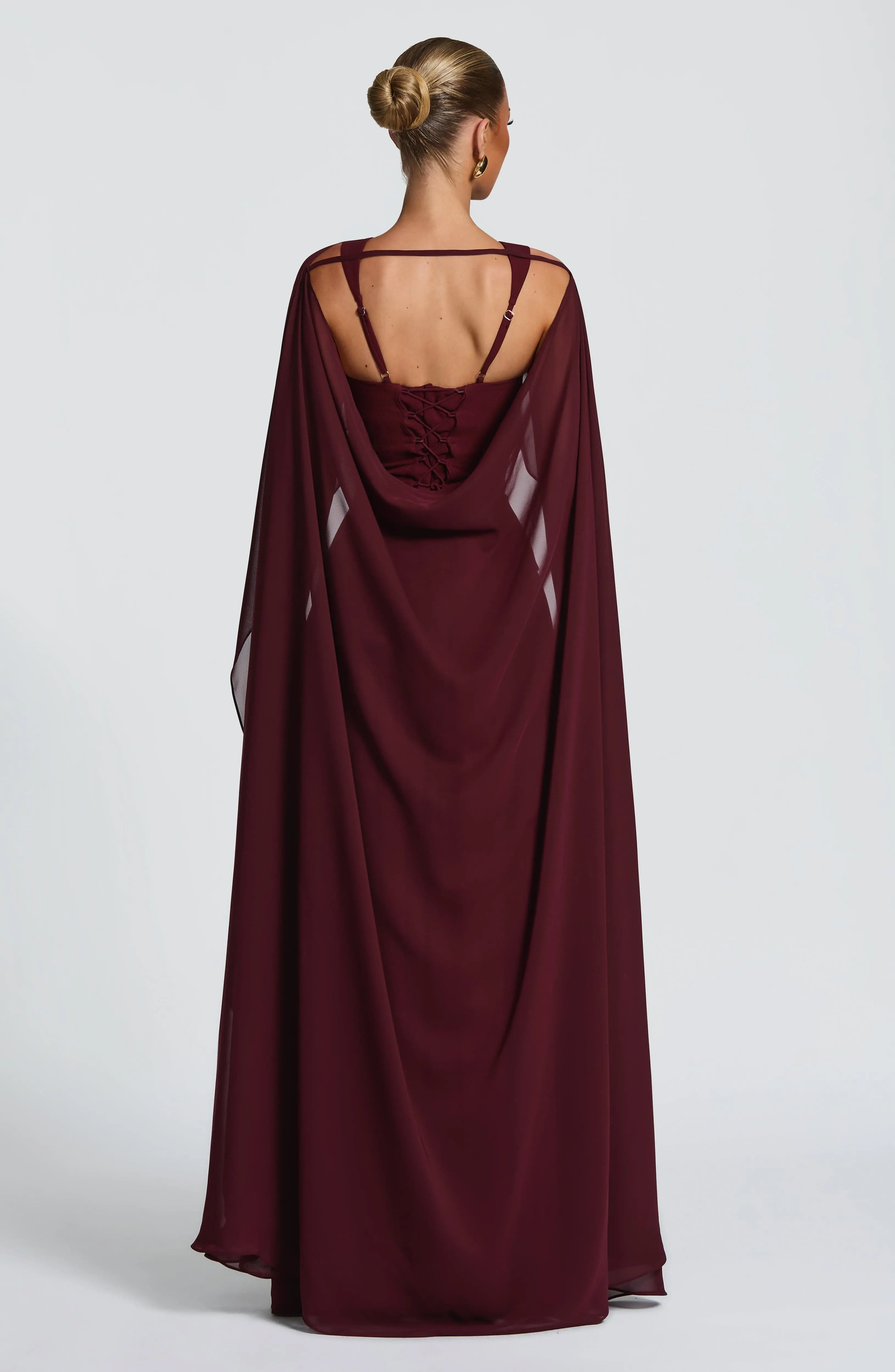 Tullulah Maxi Dress - Cherry Lacquer - Image 12