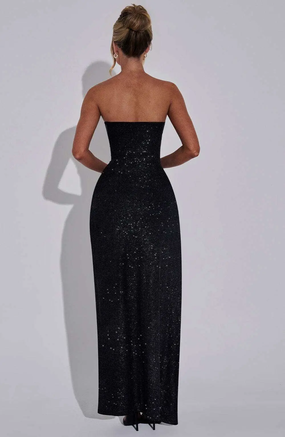 Dhalia Maxi Dress - Black Sparkle - Image 4
