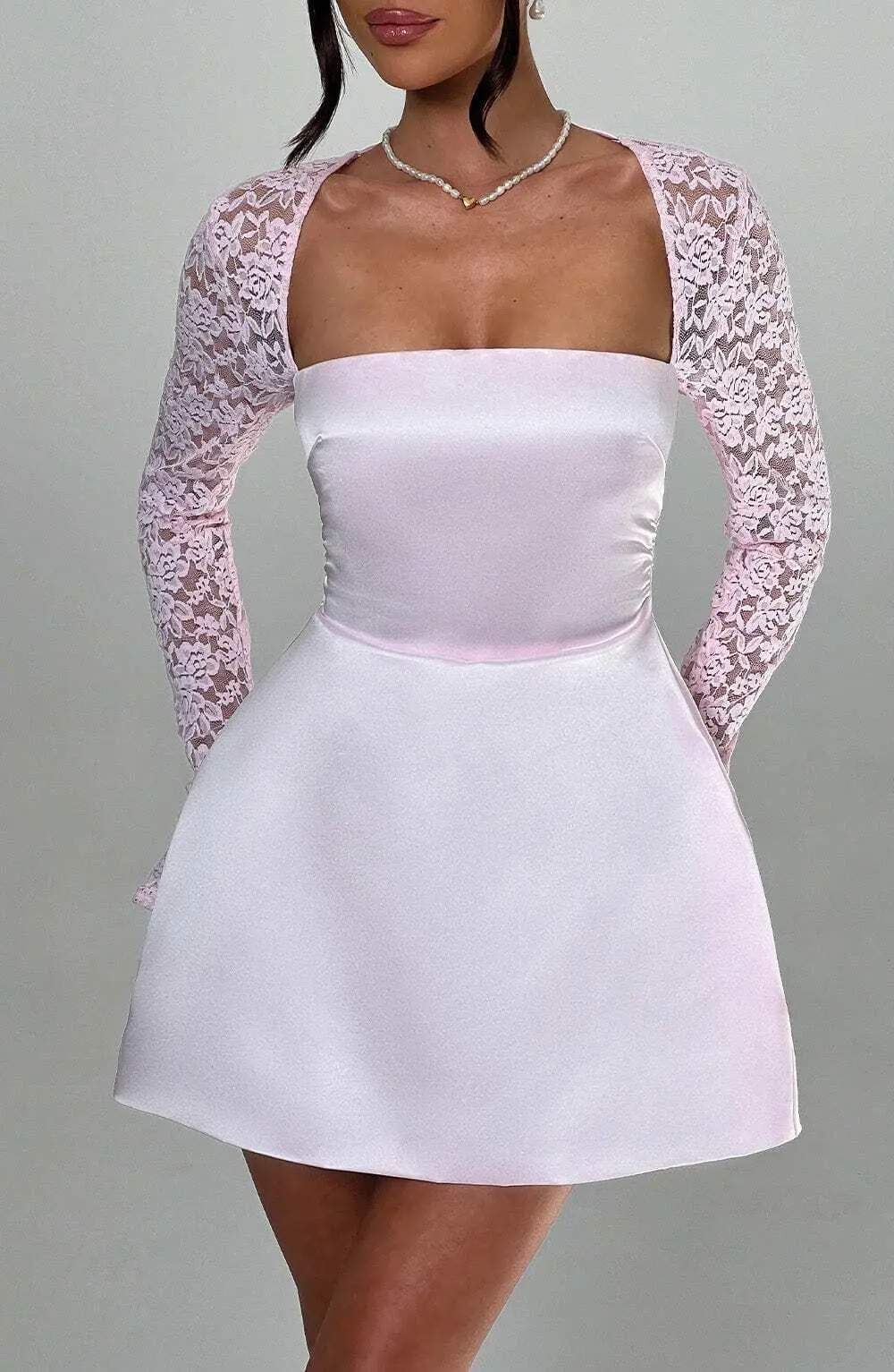 Sadie Mini Dress - Blush - Image 3