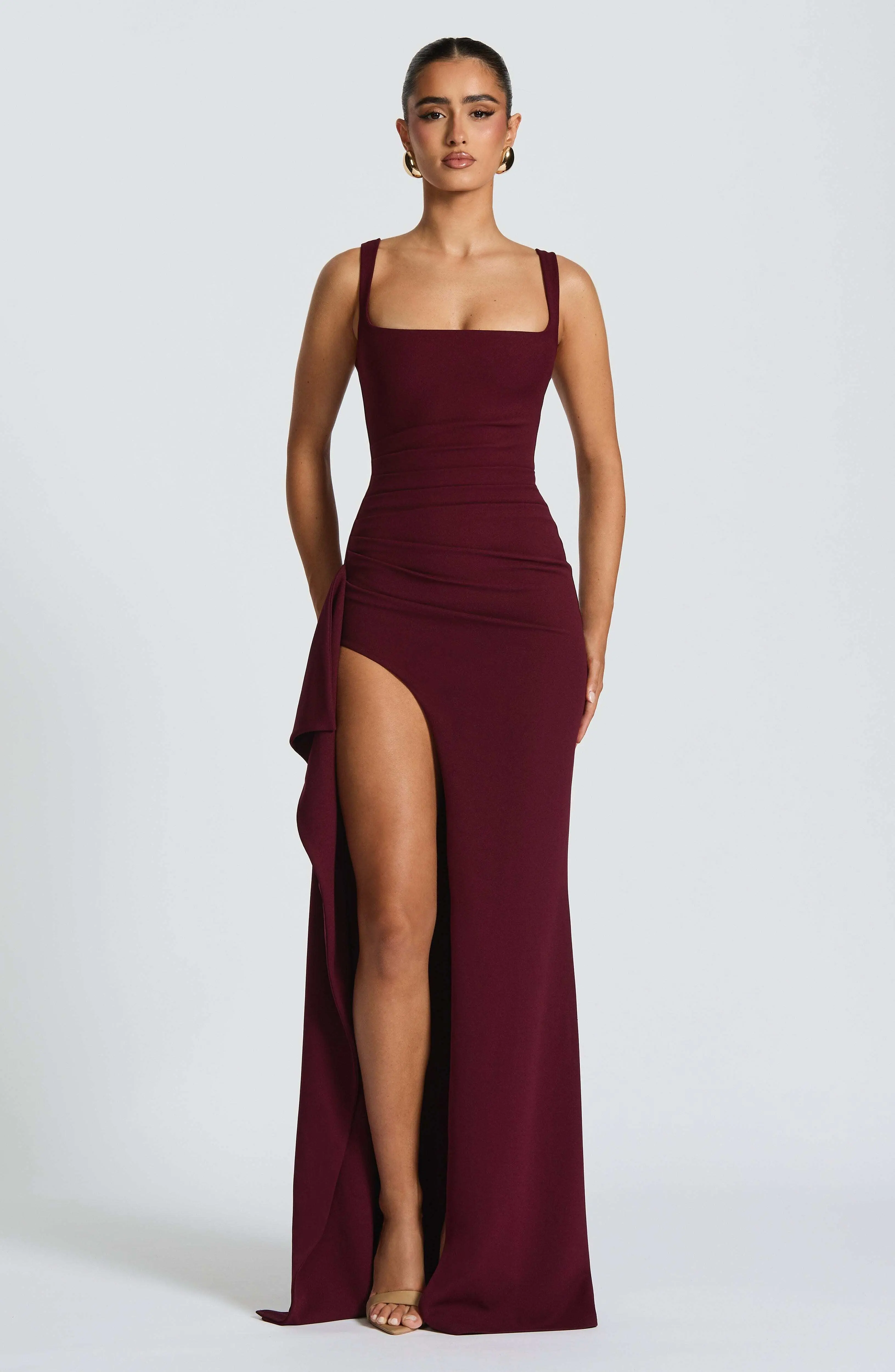 Katana Maxi Dress - Cherry Lacquer - Image 4