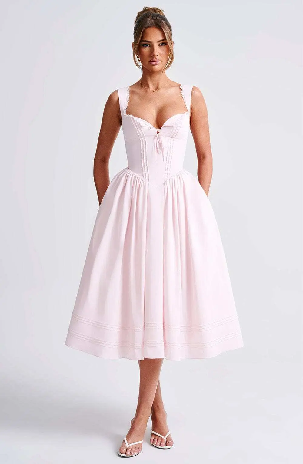 Marlena Midi Dress - Blush - Image 6