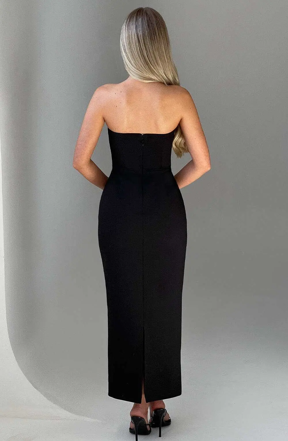 Roxanne Midaxi Dress - Black - Image 3