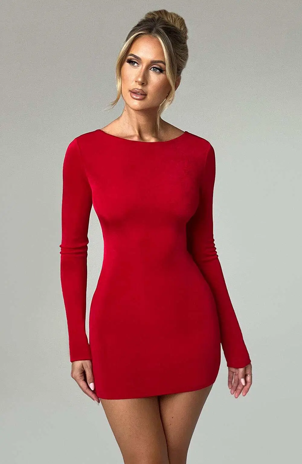 Una Mini Dress - Red - Image 8