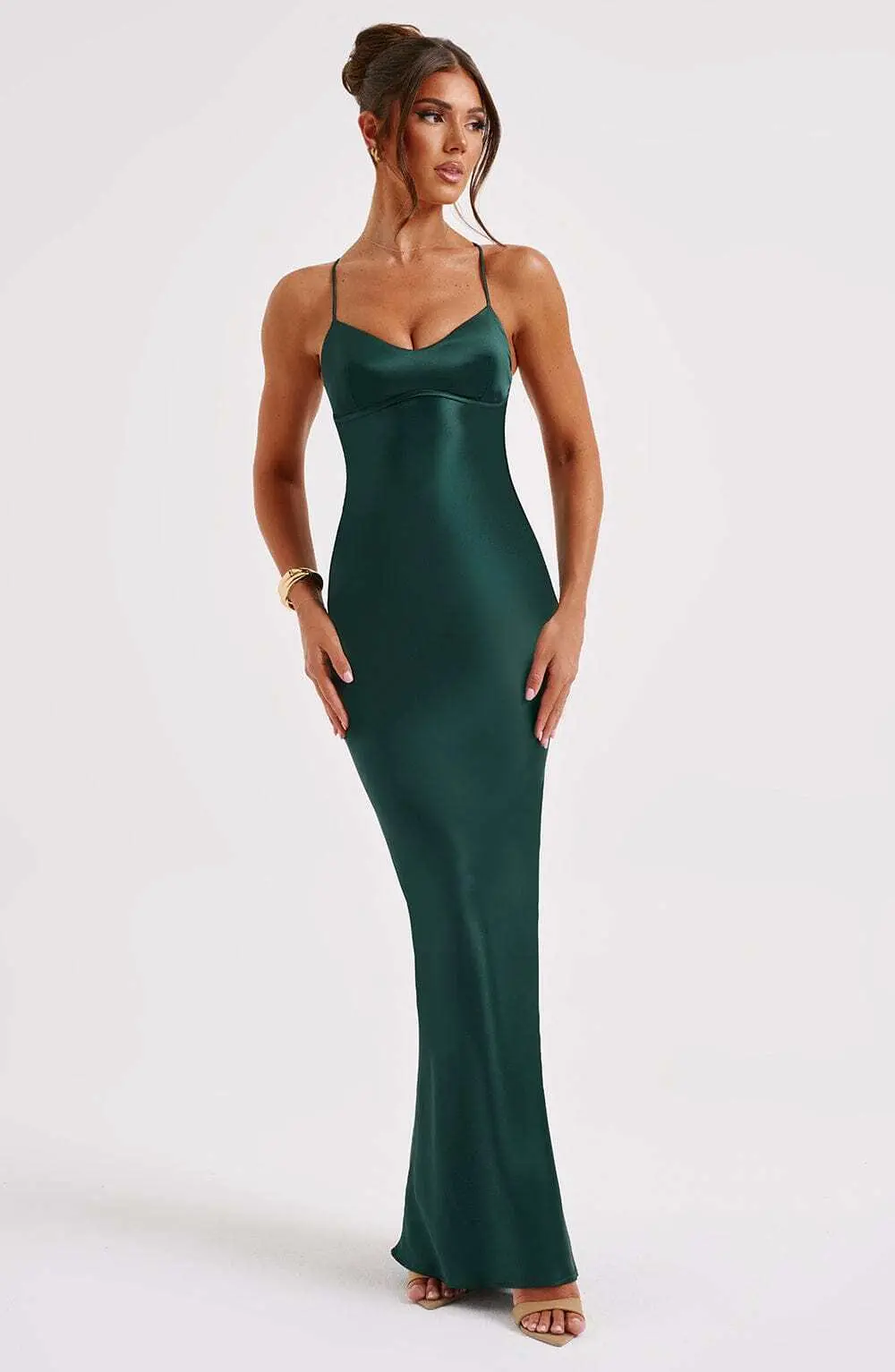Malika Maxi Dress - Emerald - Image 6