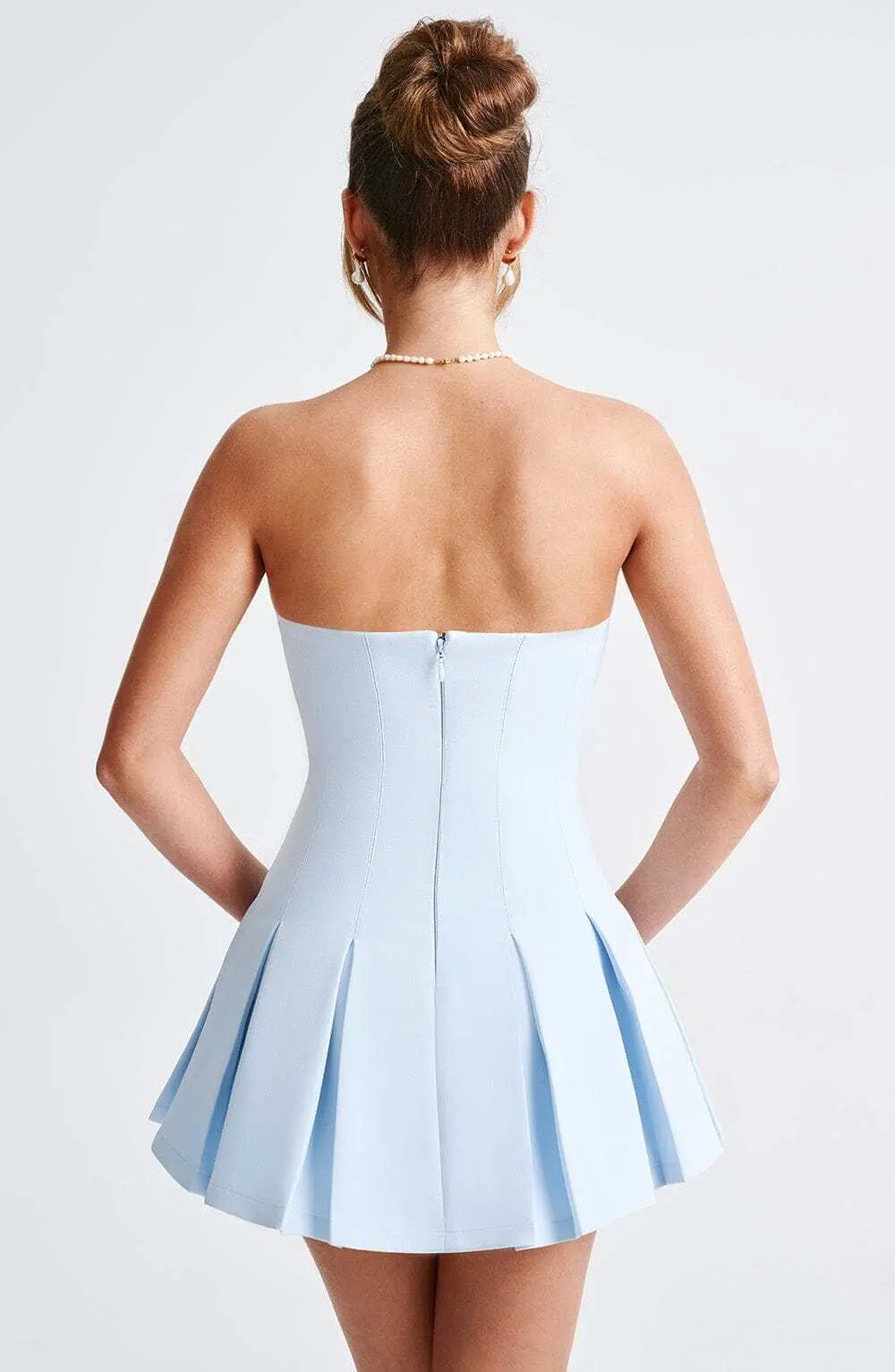 Bryony Mini Dress - Blue - Image 3