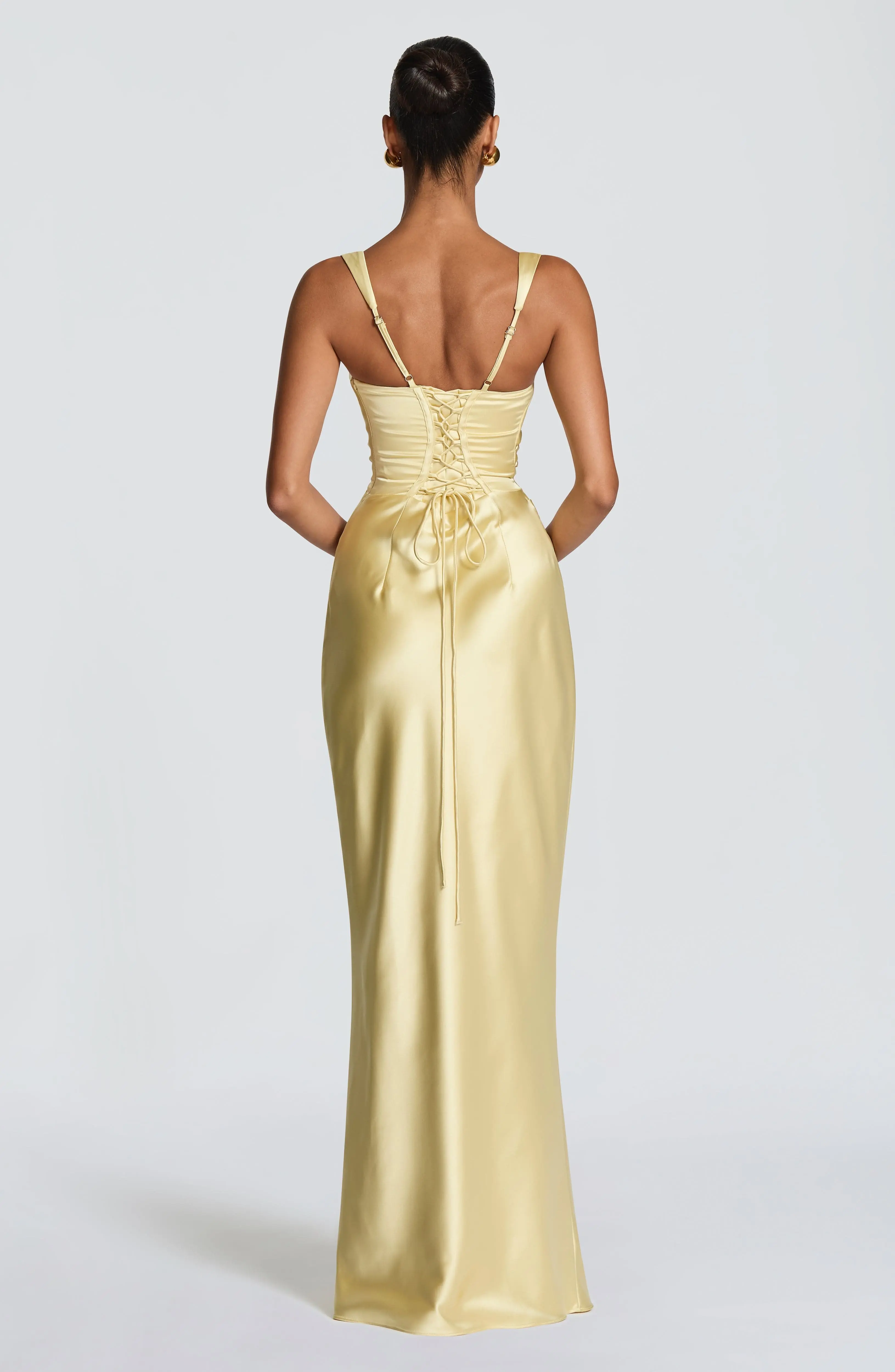 Calanthe Maxi Dress - Lemon - Image 2