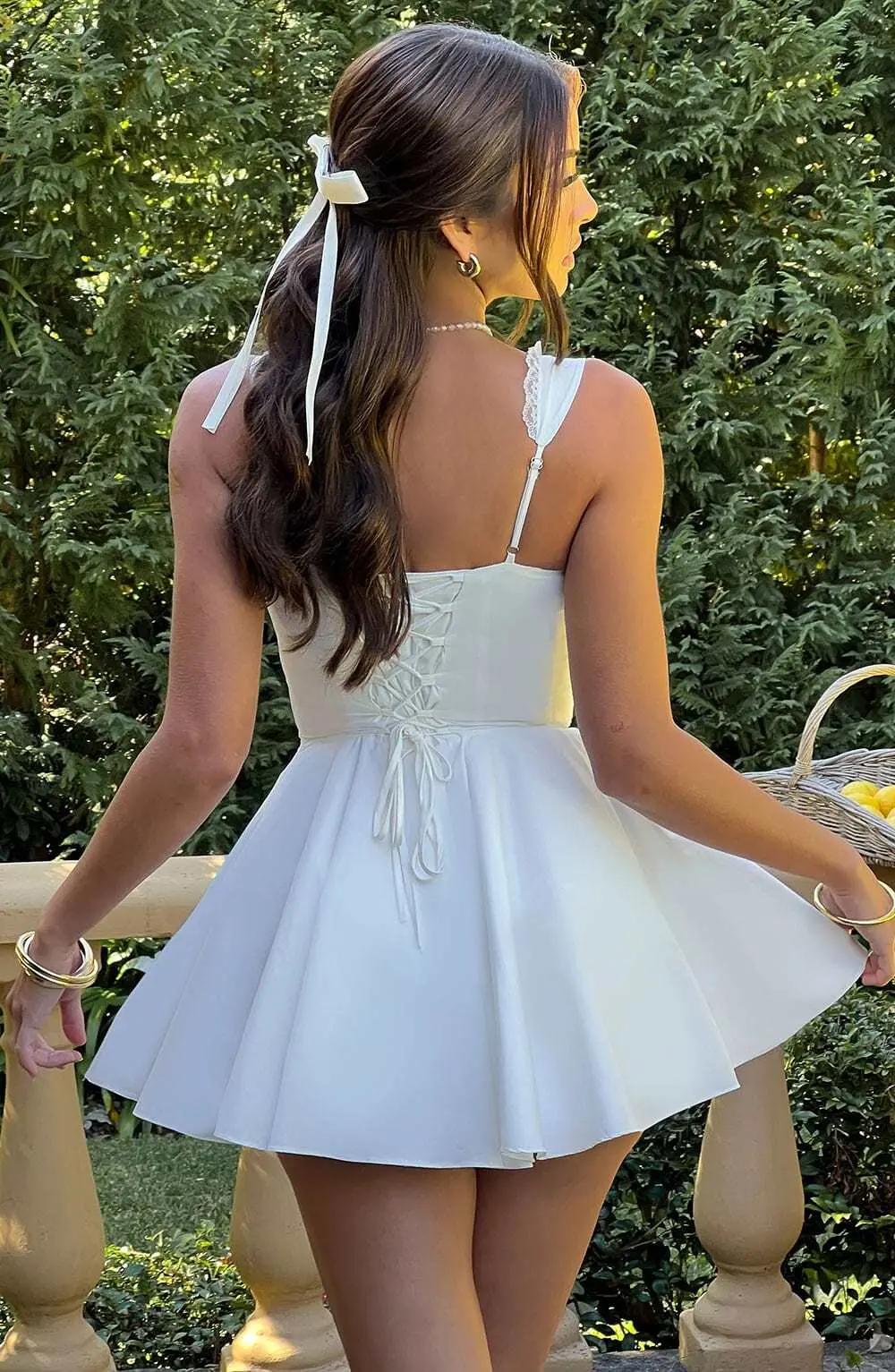 Antonella Mini Dress - Ivory - Image 4