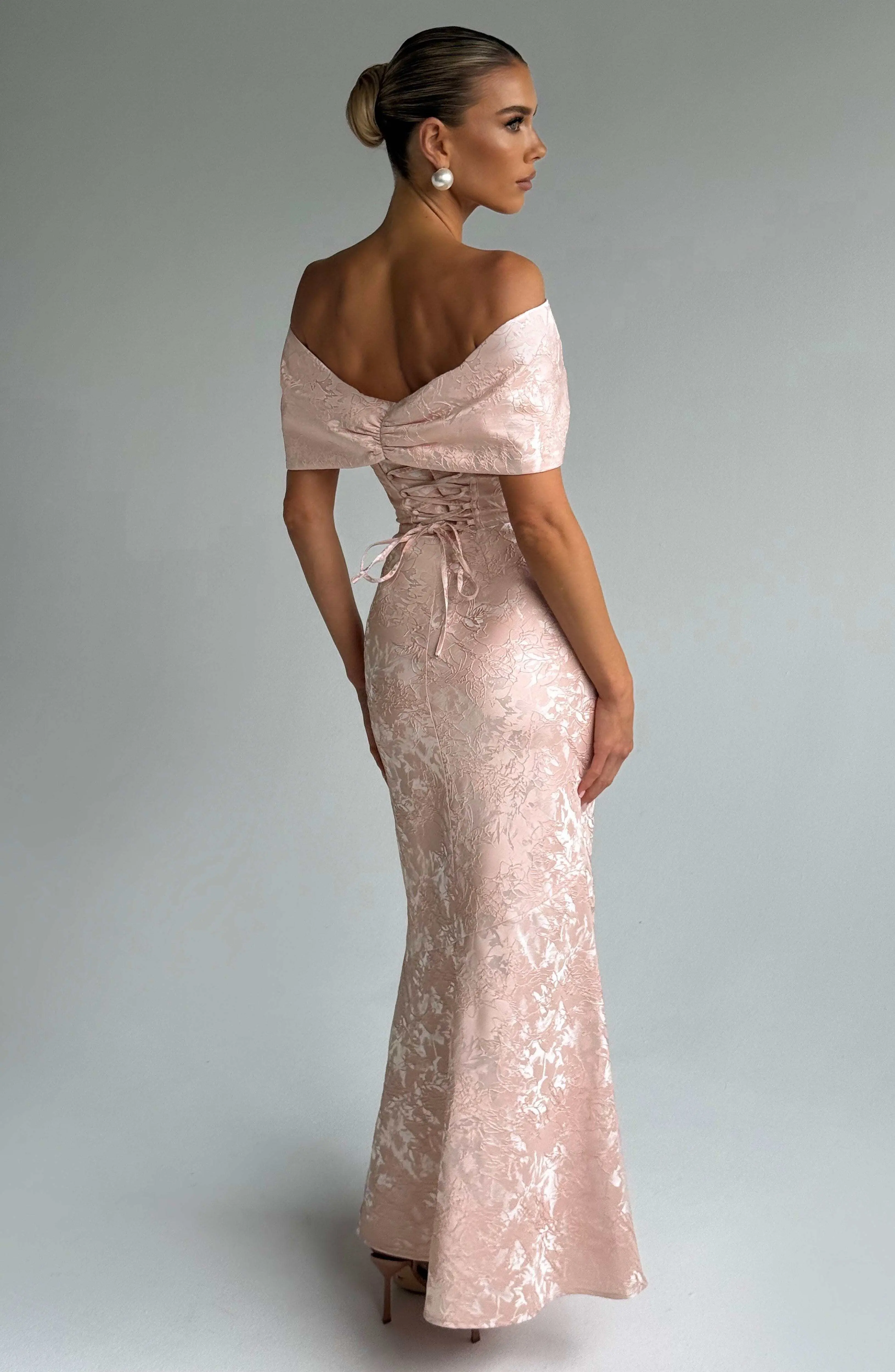 Emberly Maxi Dress - Soft Peach - Image 5
