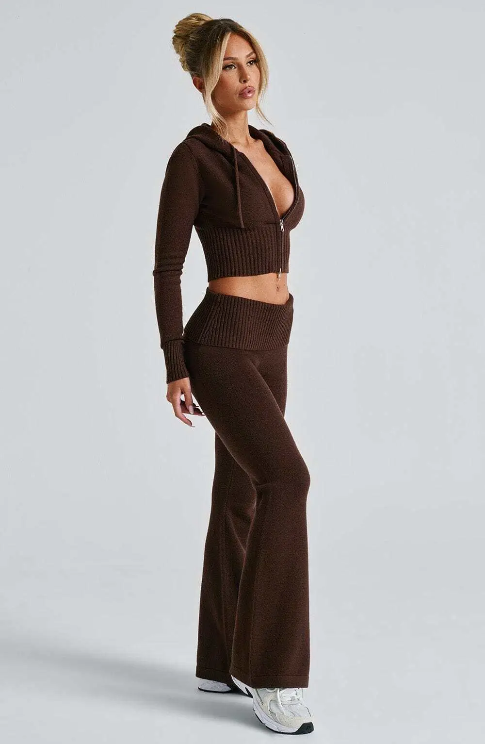 Portia Knit Pants - Chocolate - Image 7