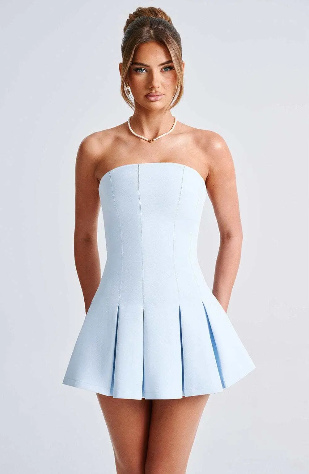 Bryony Mini Dress - Blue - Image 8