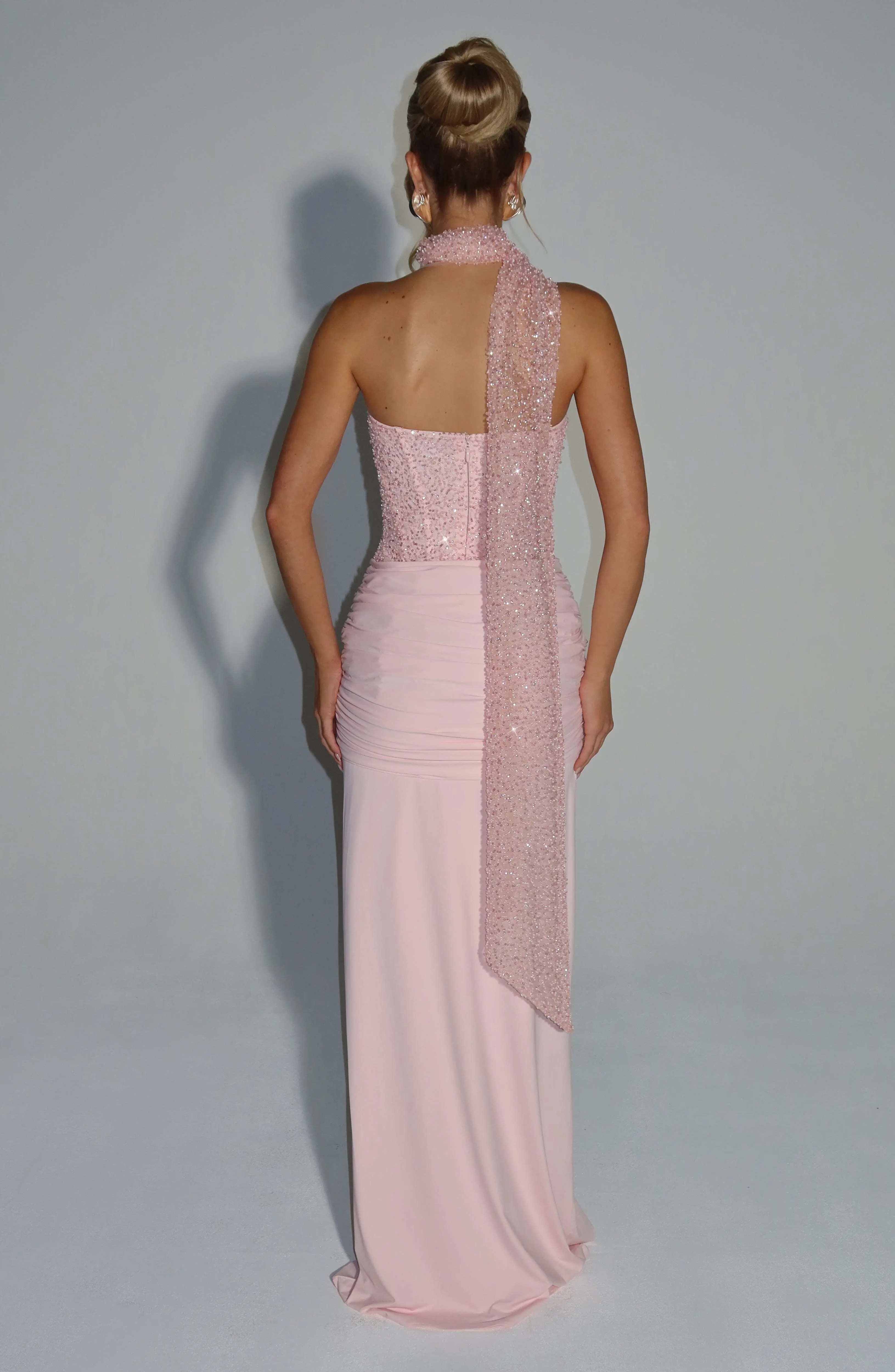 Carina Maxi Dress - Blush - Image 2