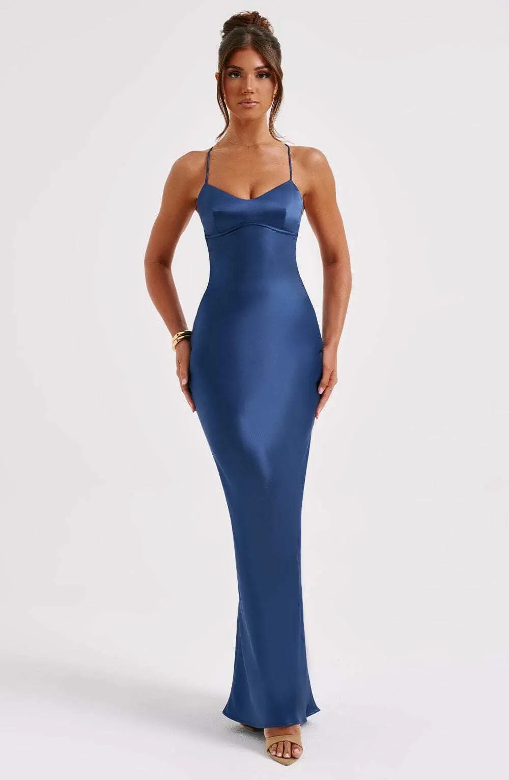 Malika Maxi Dress - Navy - Image 5