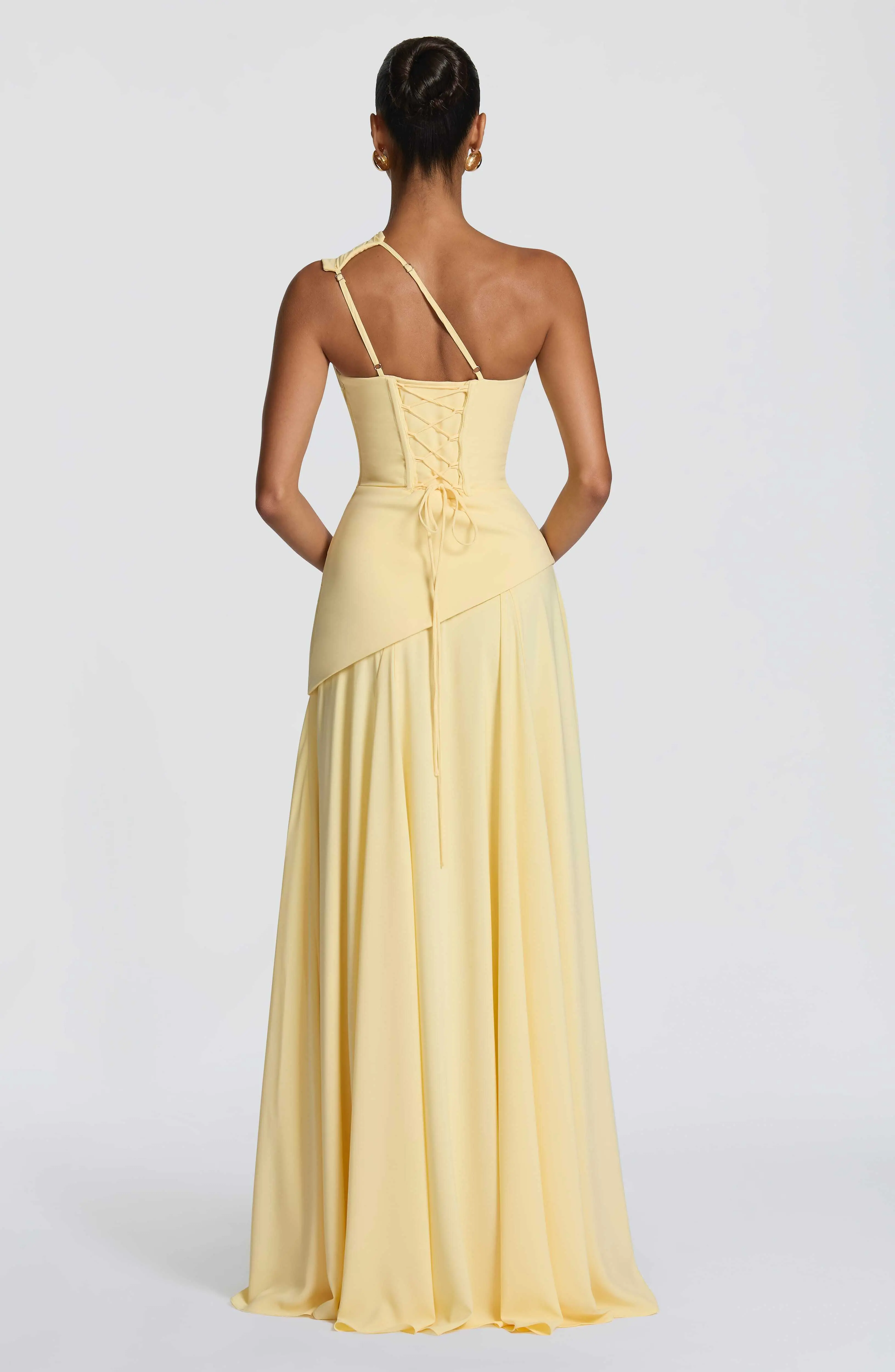 Bianca Maxi Dress - Lemon - Image 3