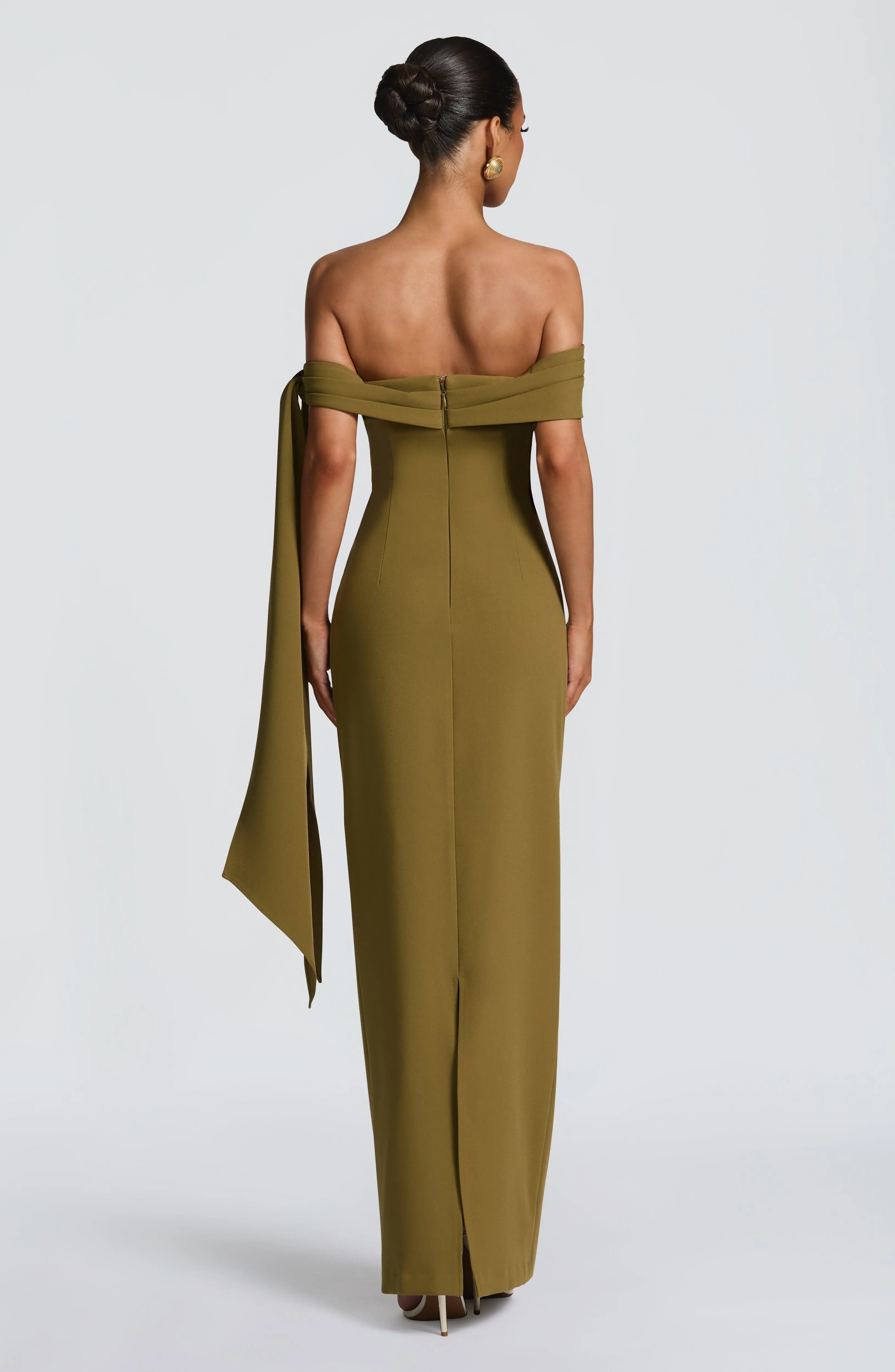 Addie Maxi Dress - Deep Olive - Image 2