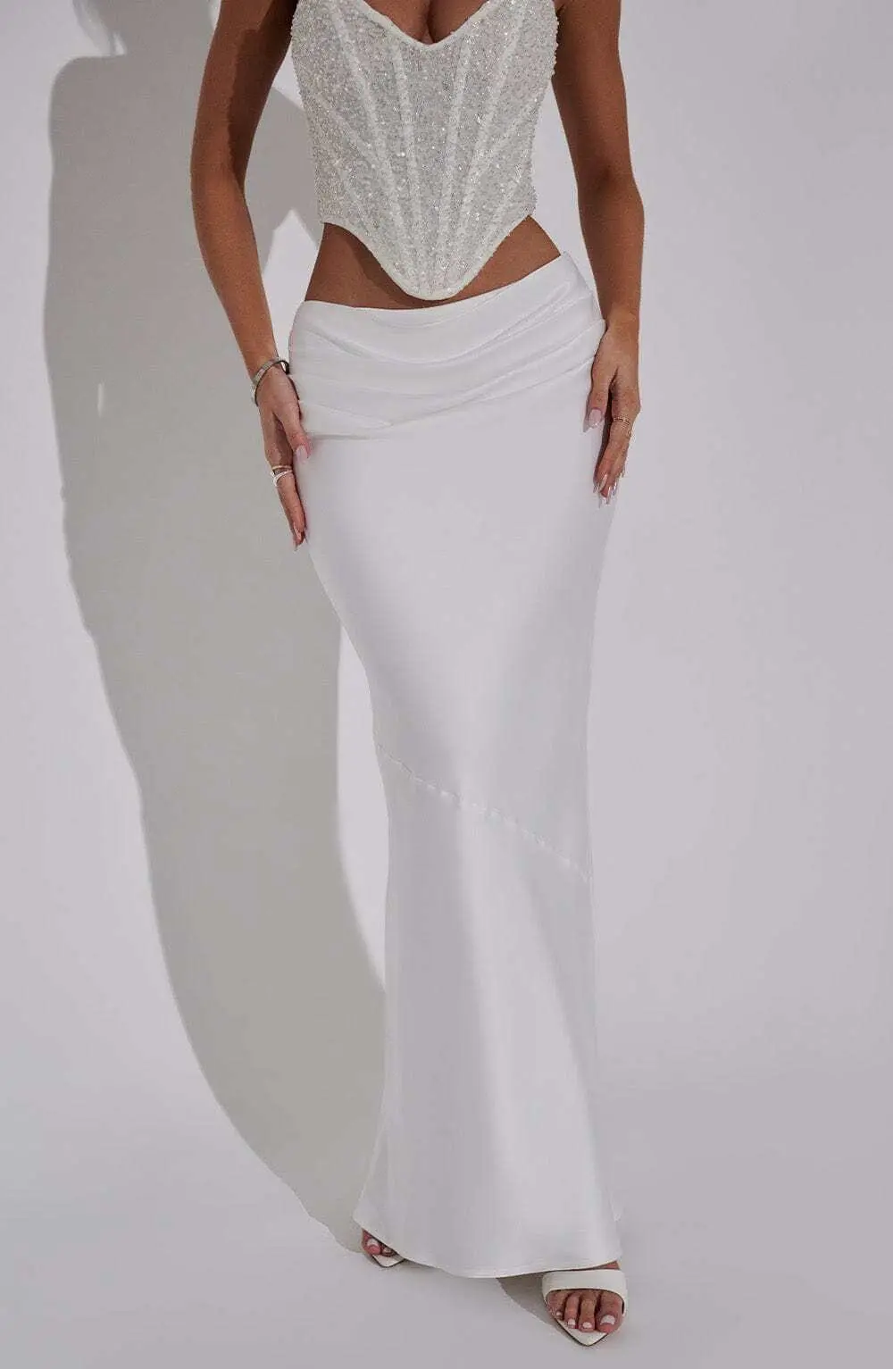 Bernadette Maxi Skirt - Ivory - Image 6