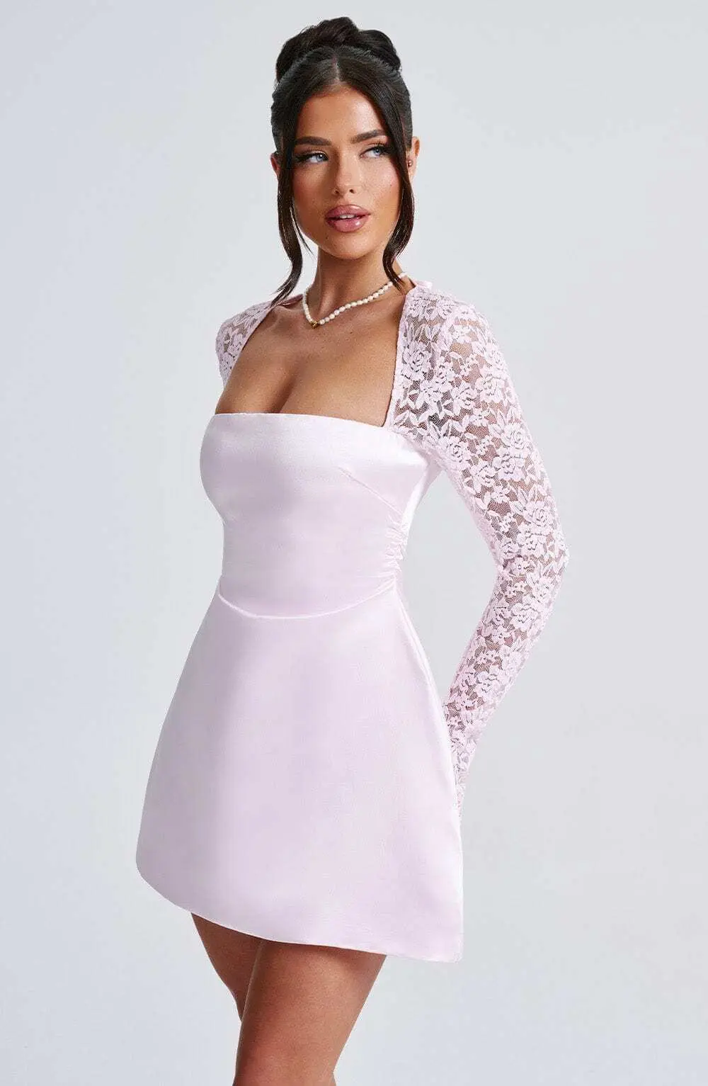 Sadie Mini Dress - Blush - Image 6
