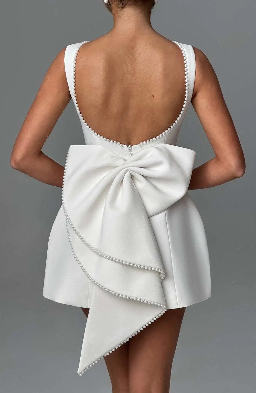 Carrie Mini Dress - Ivory - Image 6