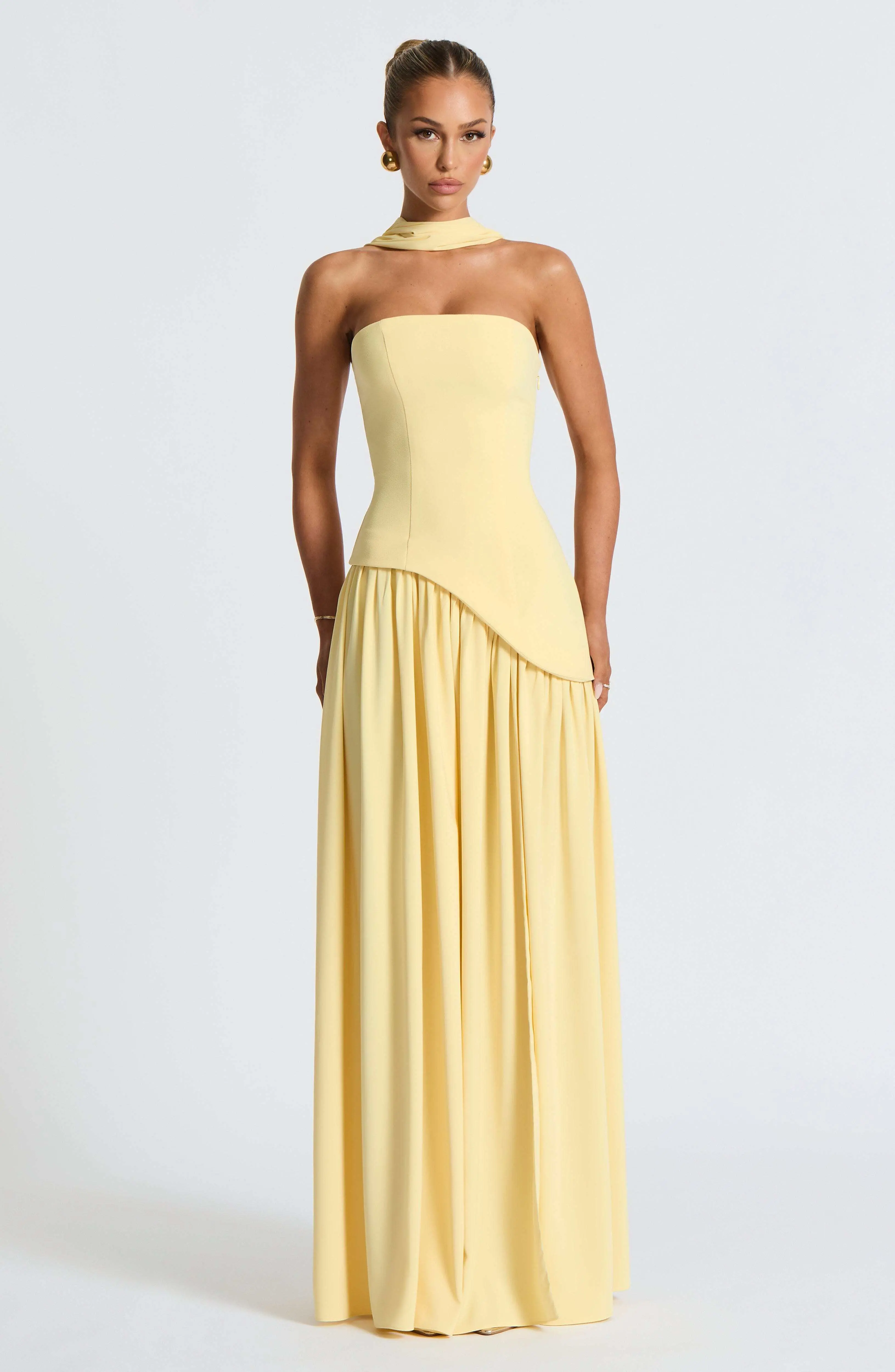 Maliyah Maxi Dress - Lemon - Image 7