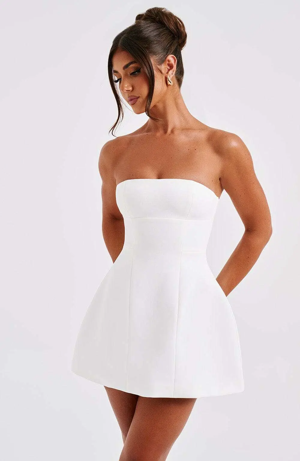 Asha Mini Dress - Ivory - Image 7