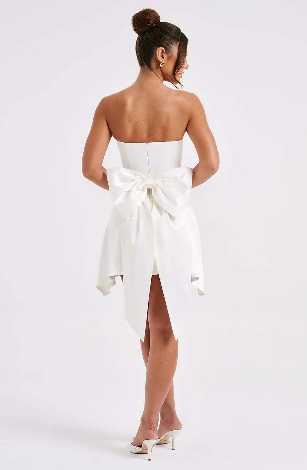 Freja Mini Dress - Ivory - Image 7