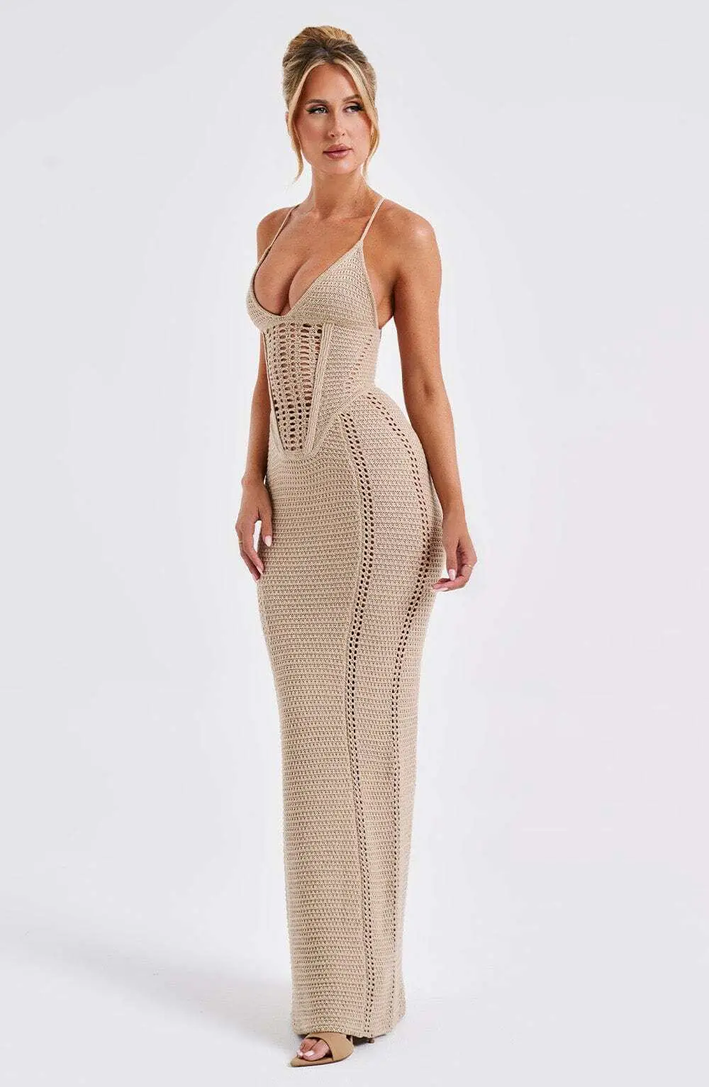 Xanthe Maxi Dress - Beige - Image 9