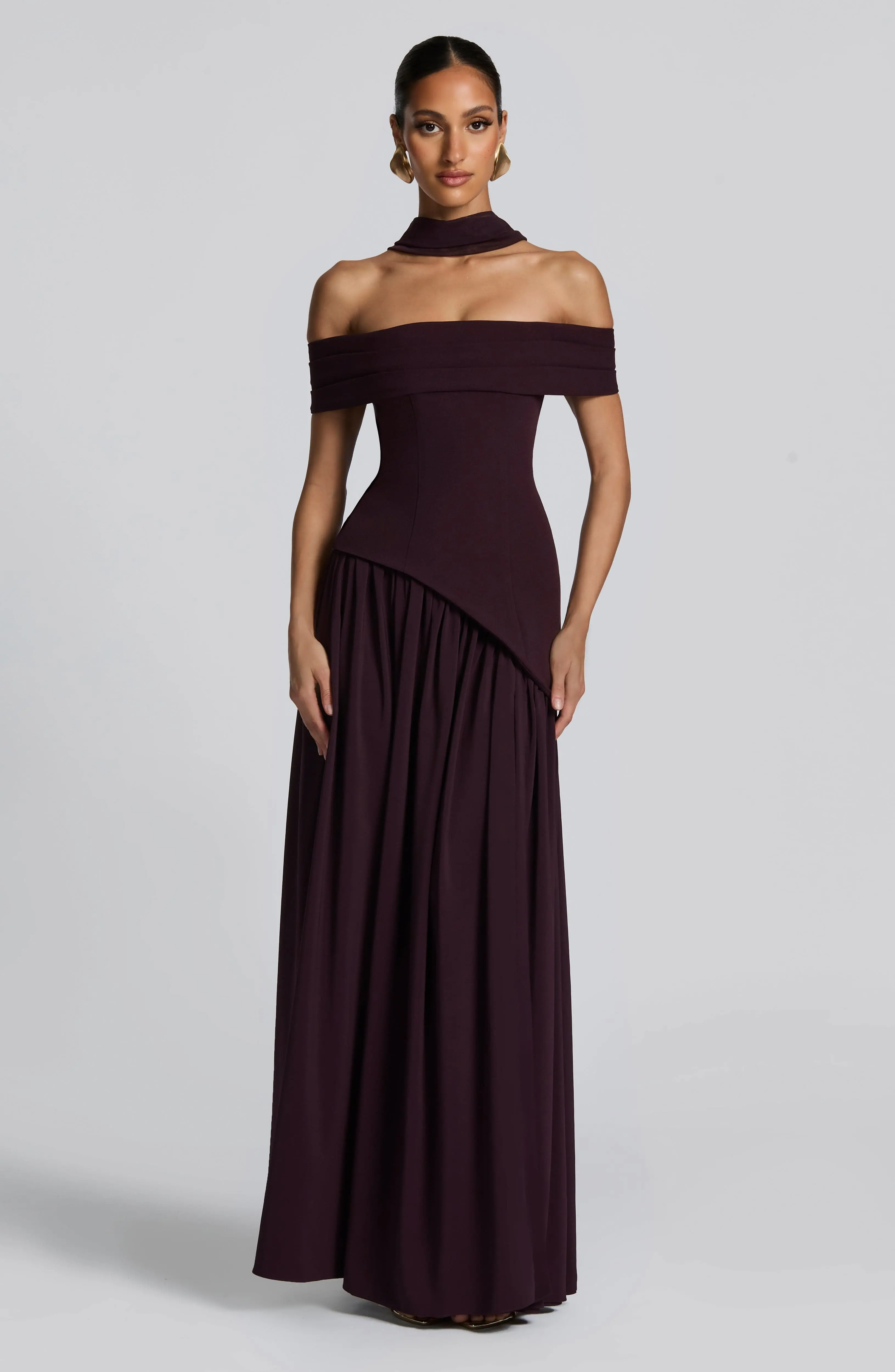 Delilah Maxi Dress - Plum - Image 4