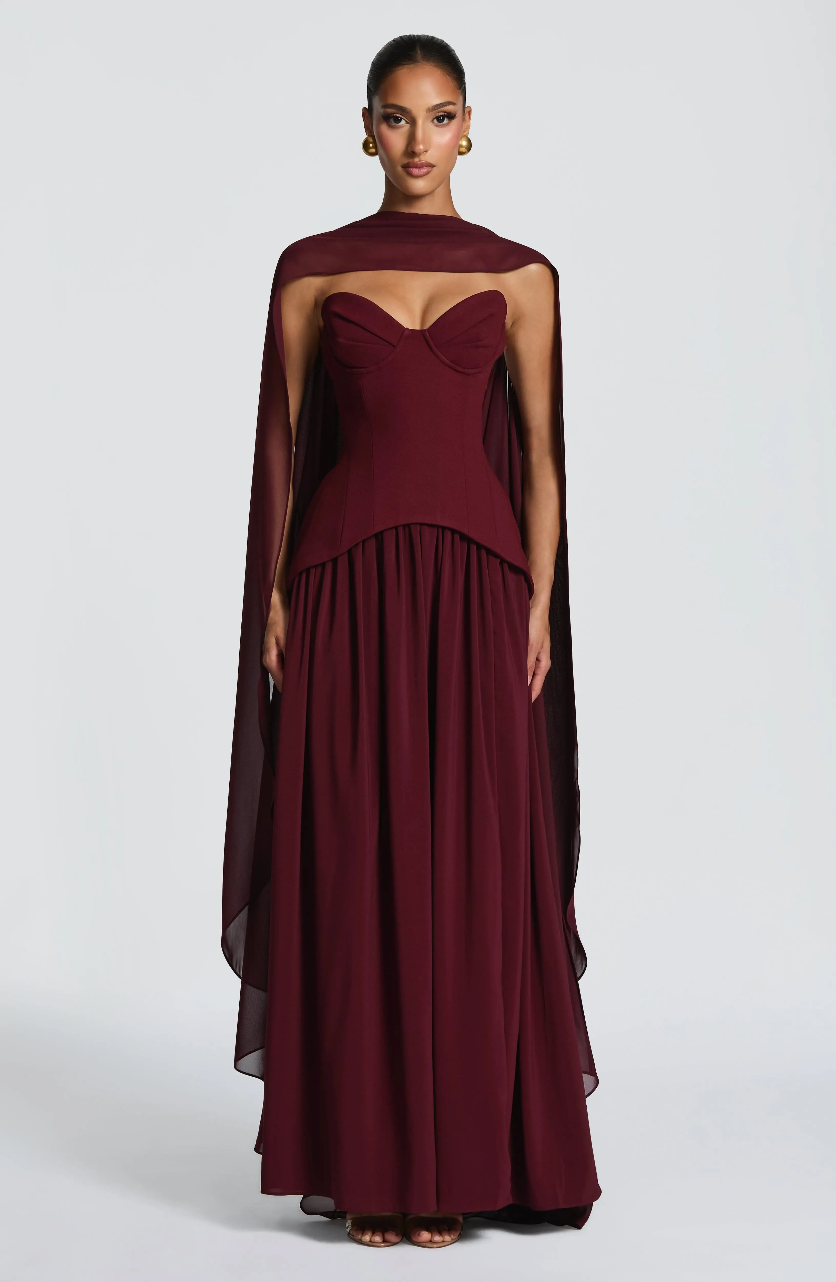 Romy Cape - Cherry Lacquer - Image 10