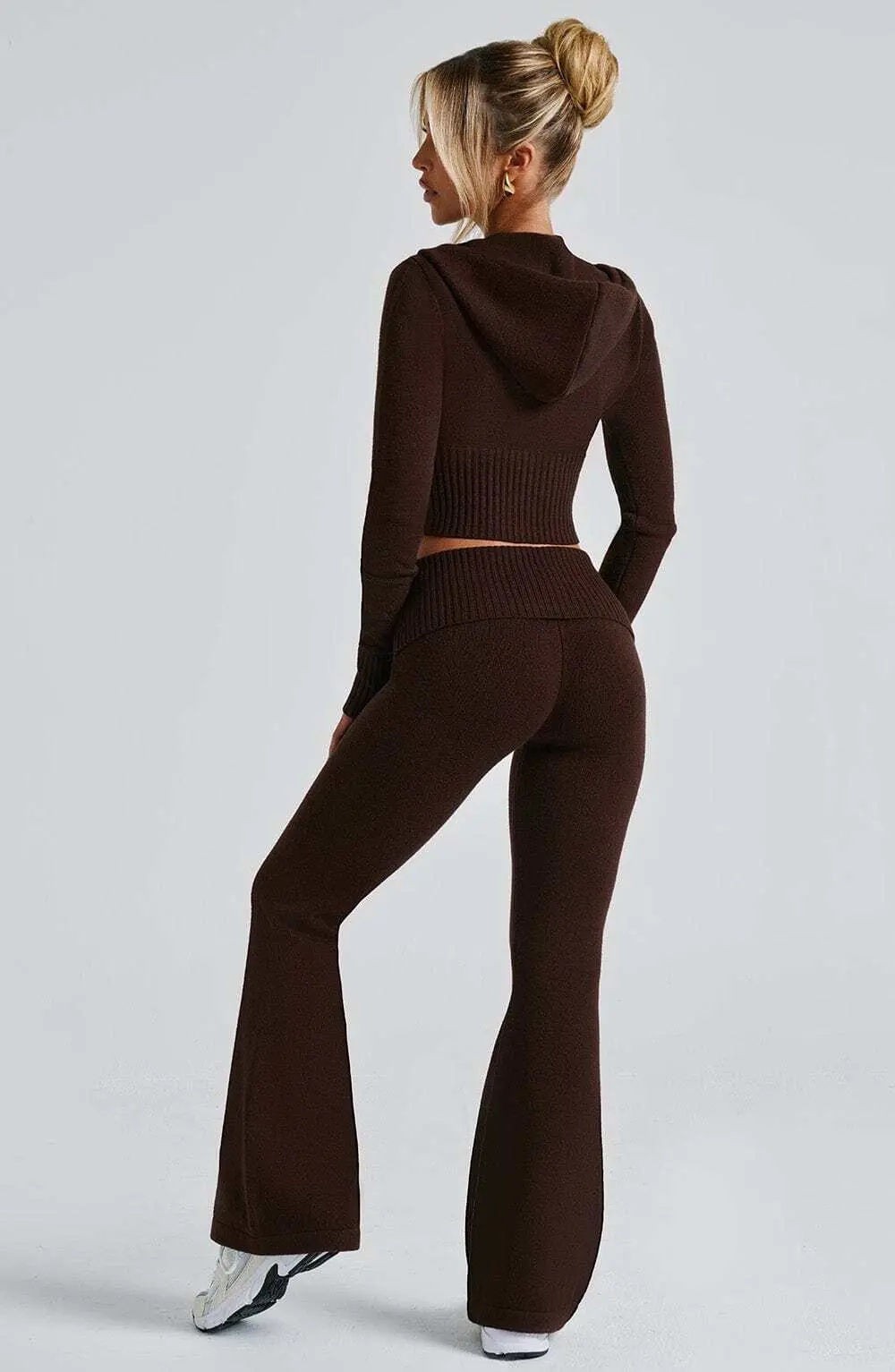 Portia Knit Pants - Chocolate - Image 6