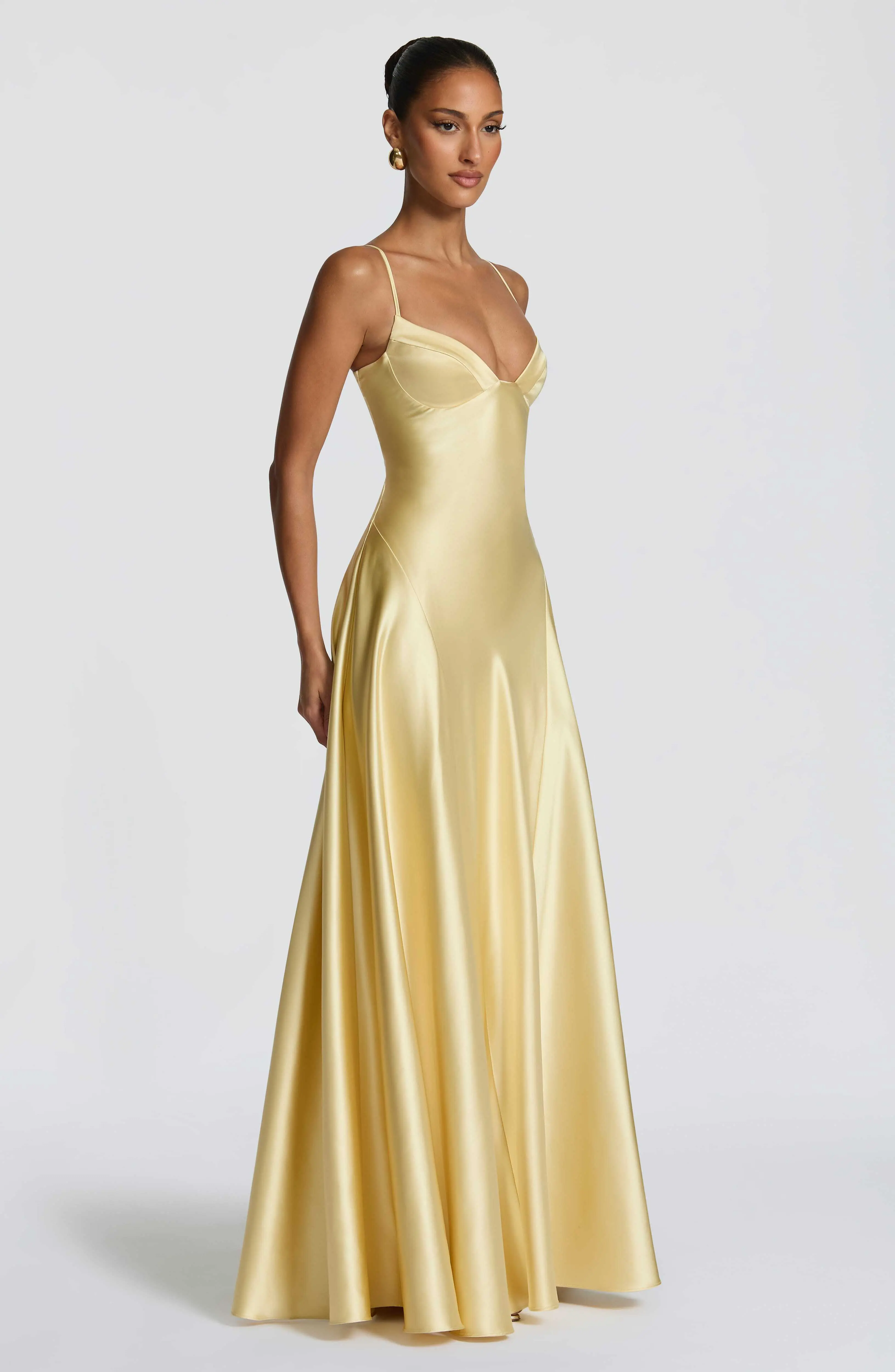 Asterin Maxi Dress - Lemon - Image 3