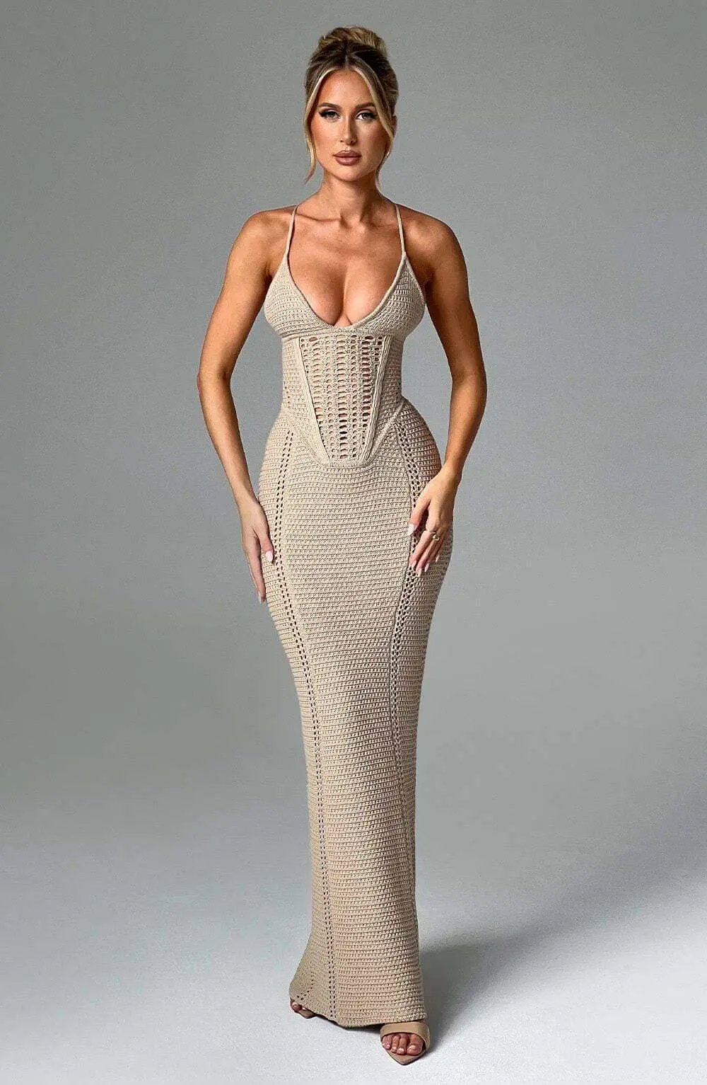Xanthe Maxi Dress - Beige - Image 7