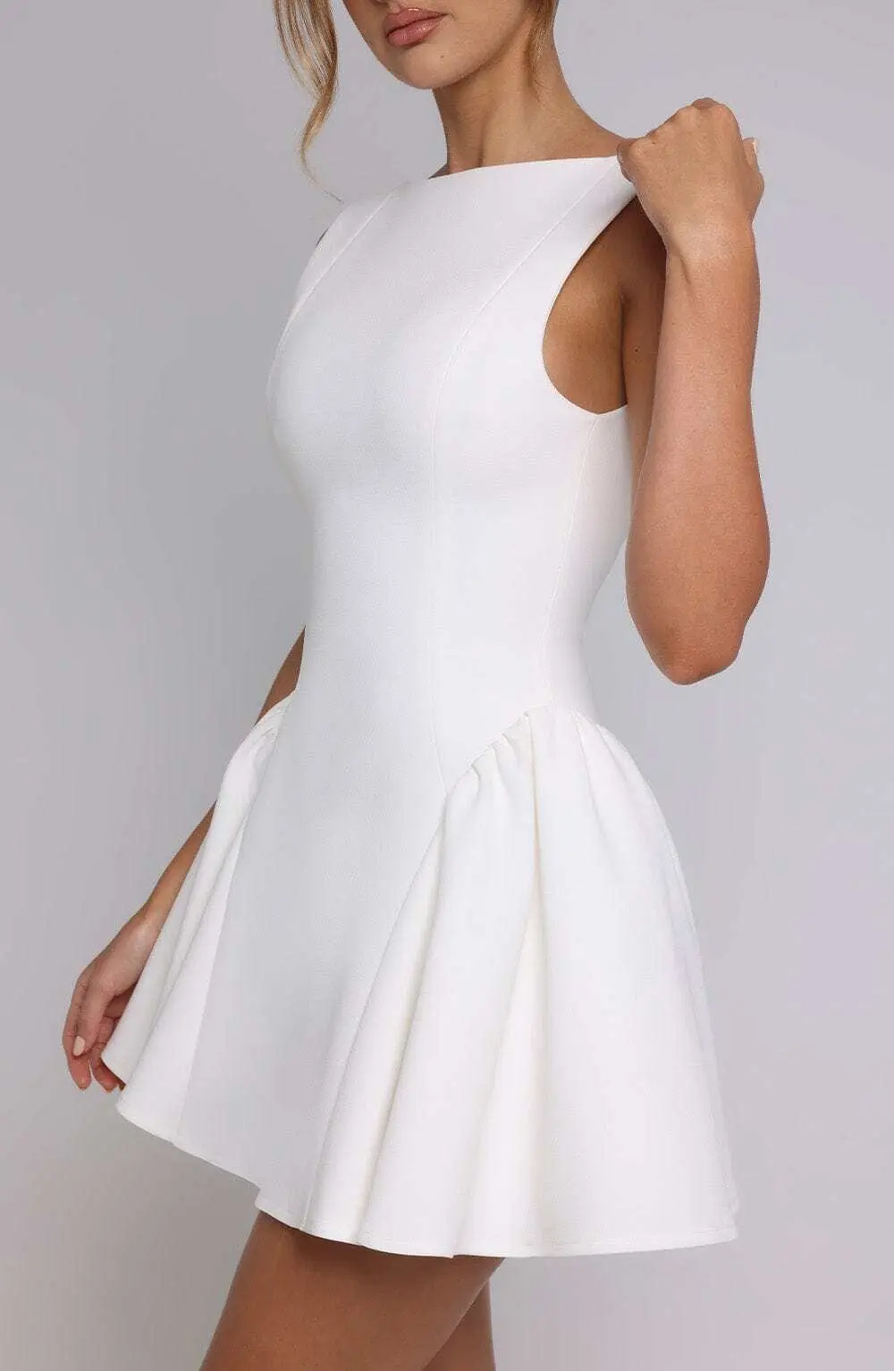 Yalina Mini Dress - Ivory - Image 13