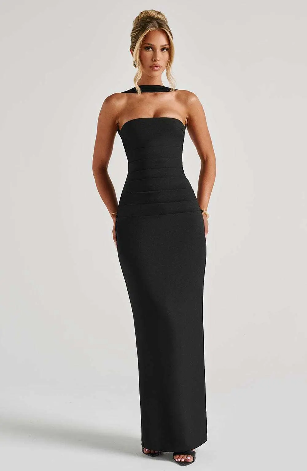 Yulia Maxi Dress - Black - Image 9