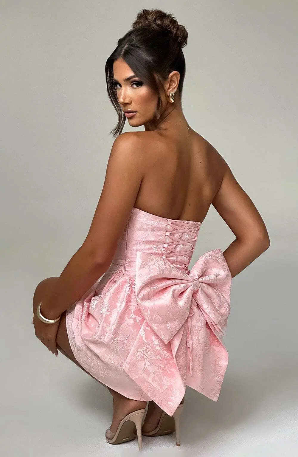 Elenora Mini Dress - Blush - Image 7
