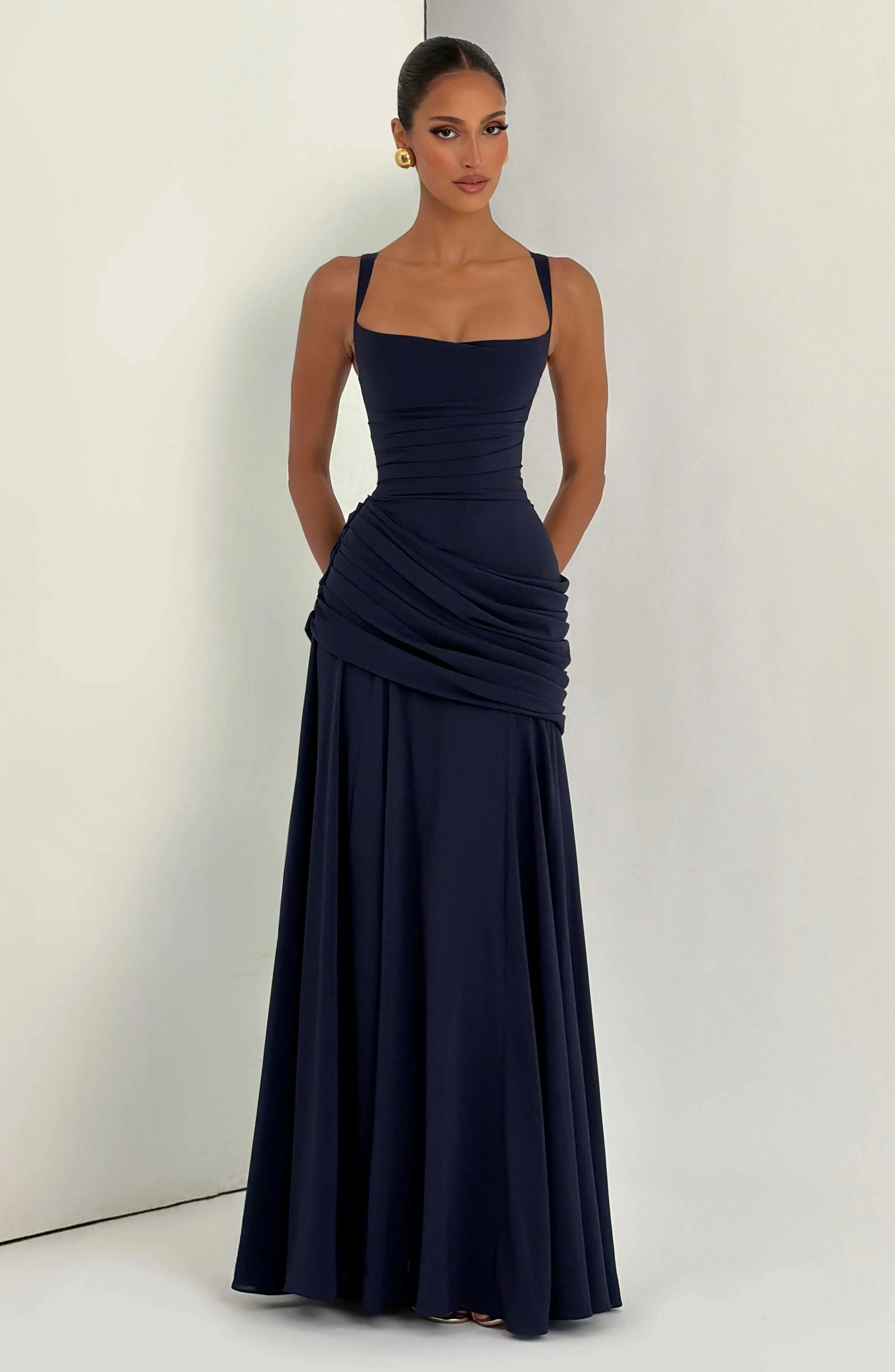 Sura Maxi Dress - Navy - Image 7