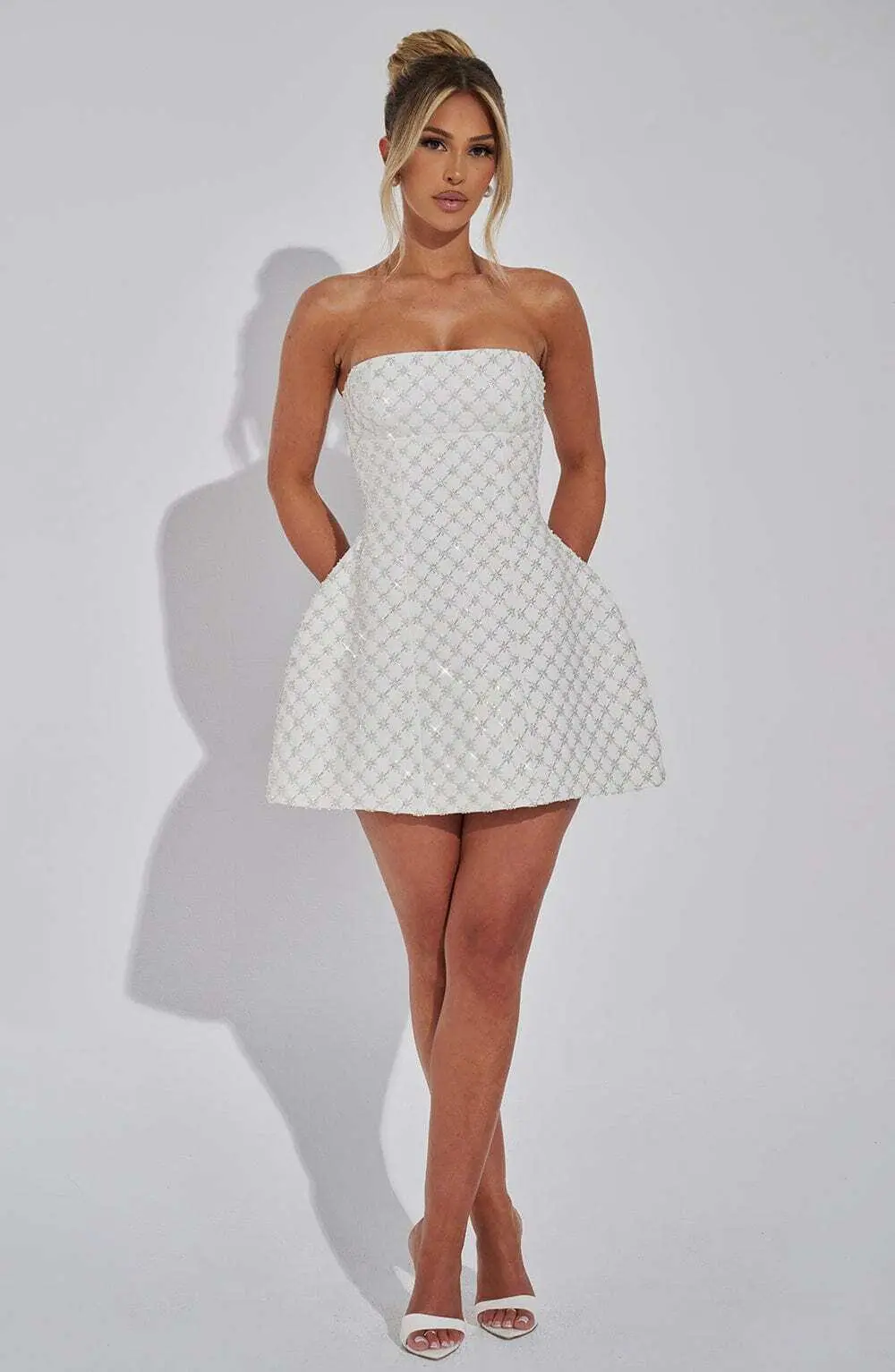 Beatrice Mini Dress - Ivory - Image 6