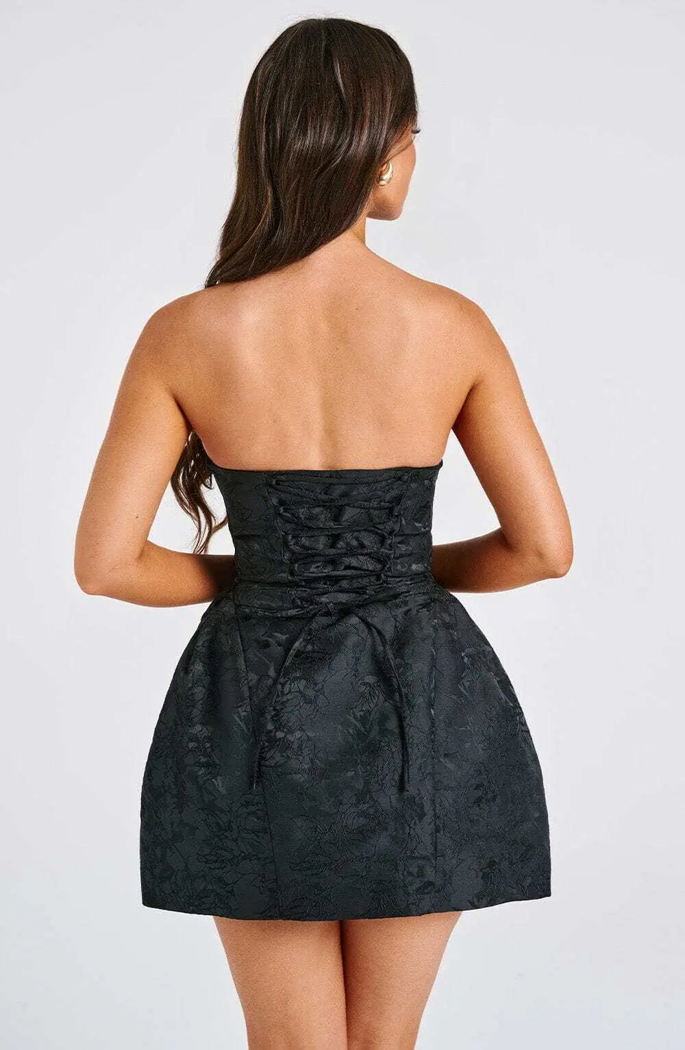 Elenora Mini Dress - Black - Image 5