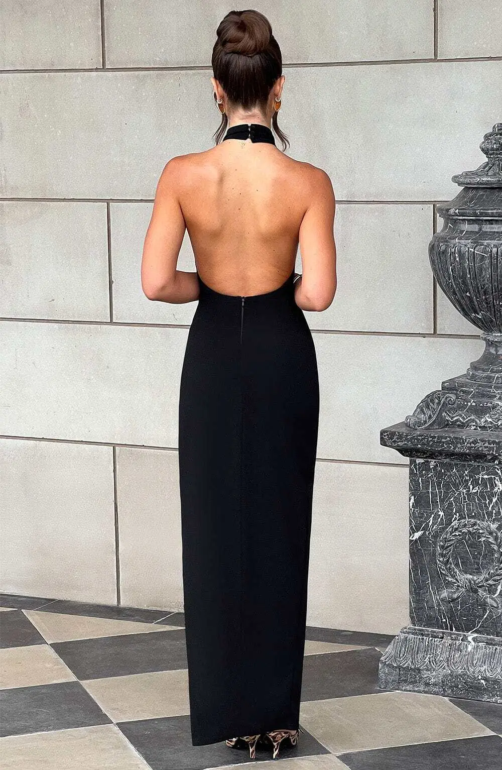 Adalia Maxi Dress - Black - Image 3
