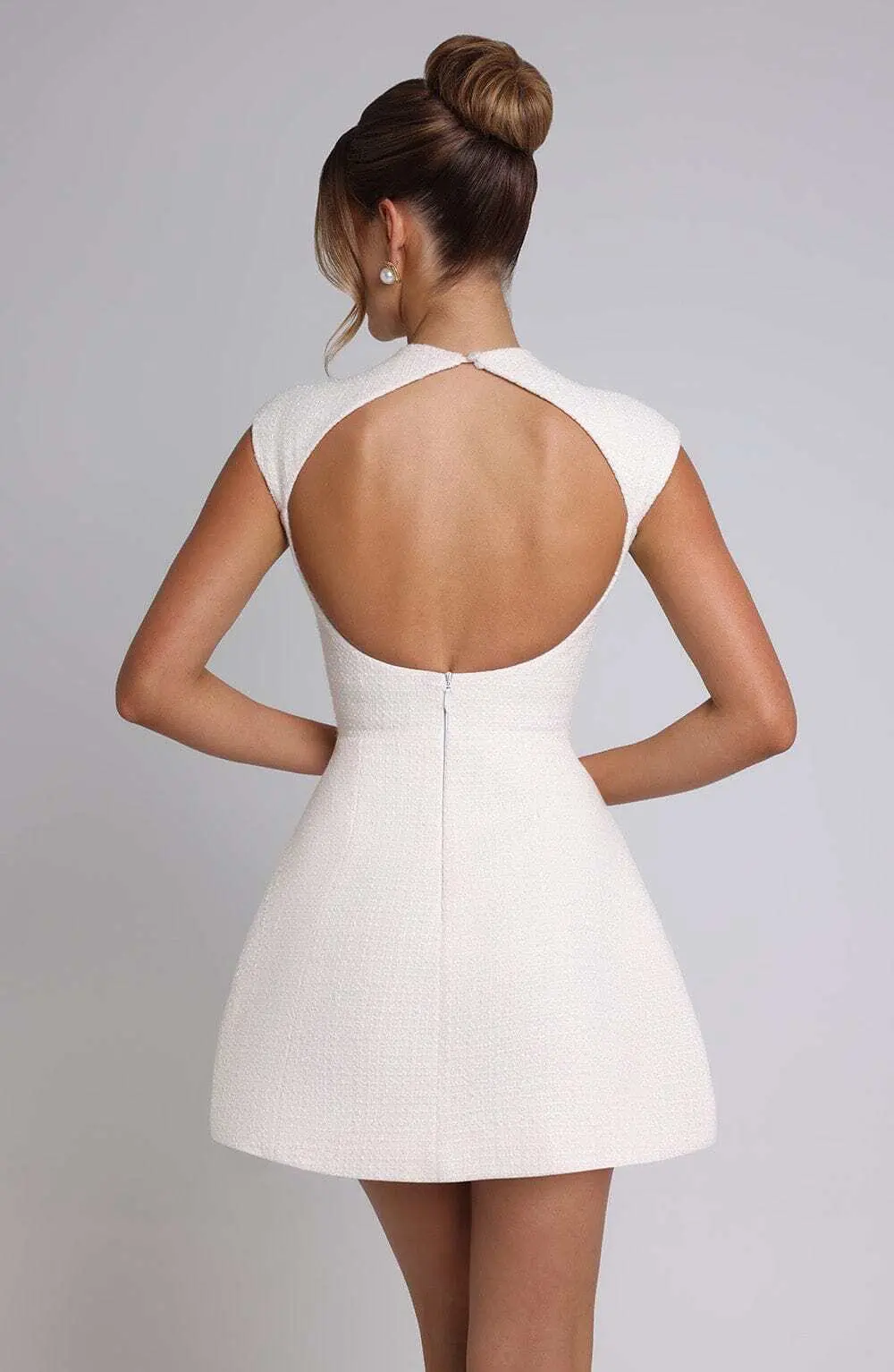 Blake Mini Dress - Ivory - Image 7