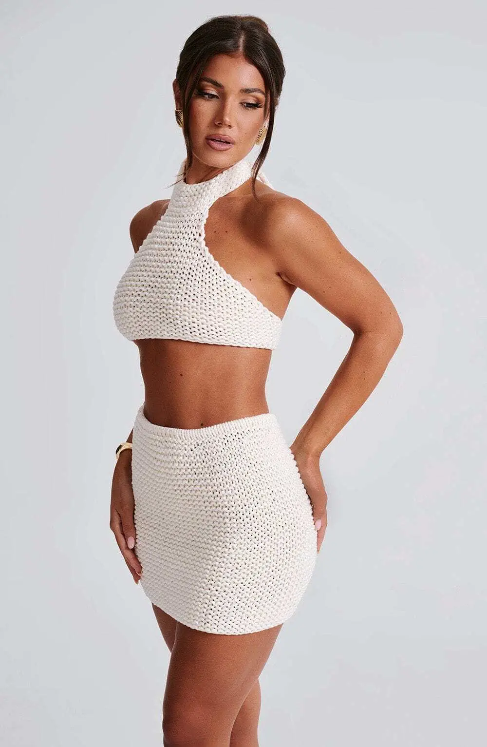 Margot Mini Skirt - Ivory - Image 6